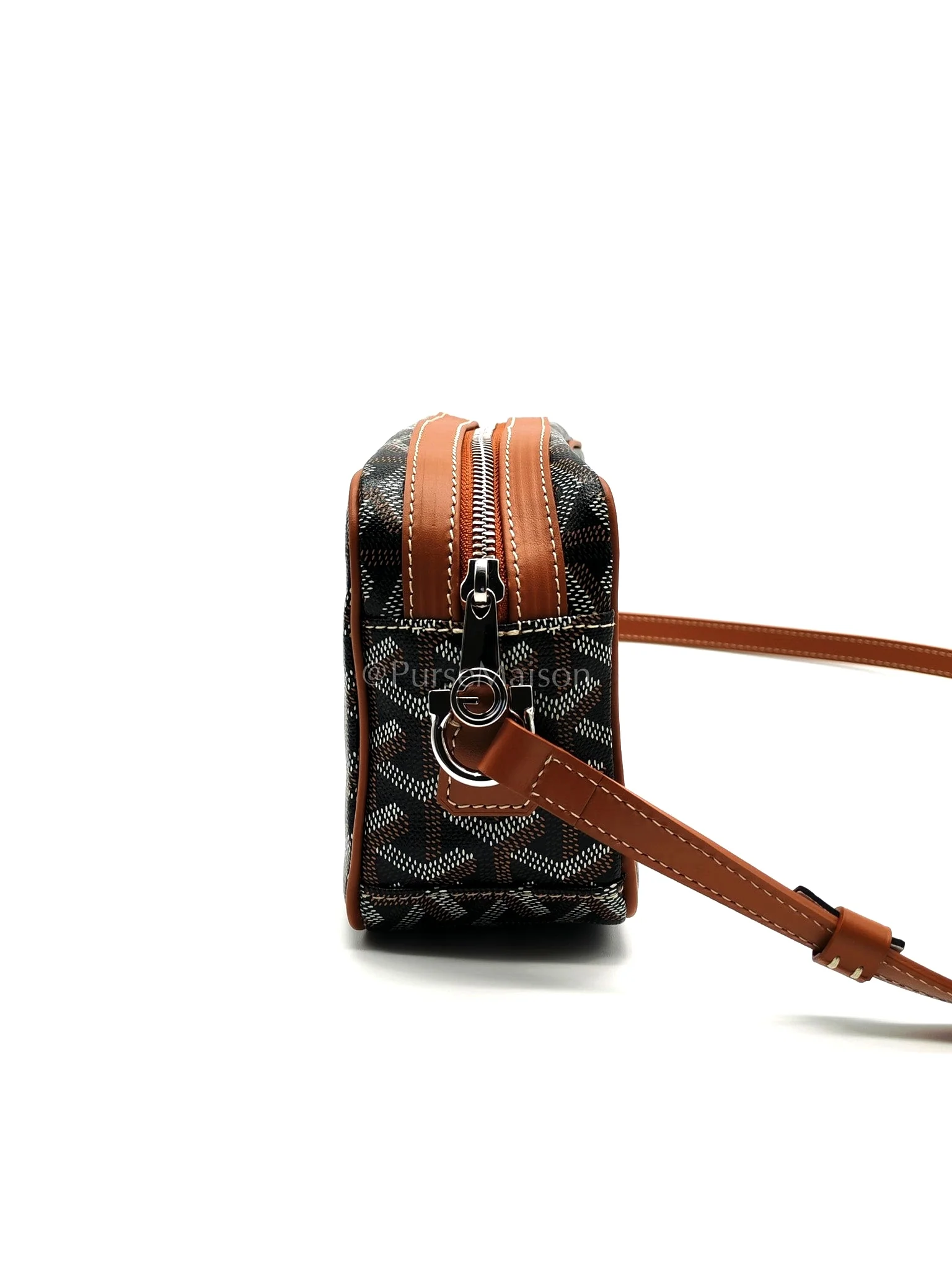 Goyard Cap Vert in Tan Goyardine Canvas Crossbody Bag - Image 5