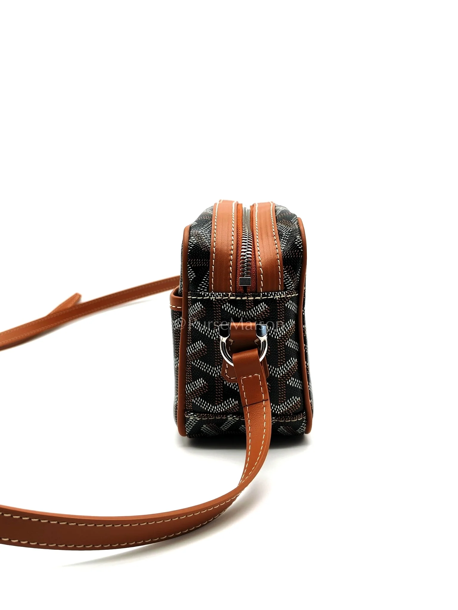 Goyard Cap Vert in Tan Goyardine Canvas Crossbody Bag - Image 6