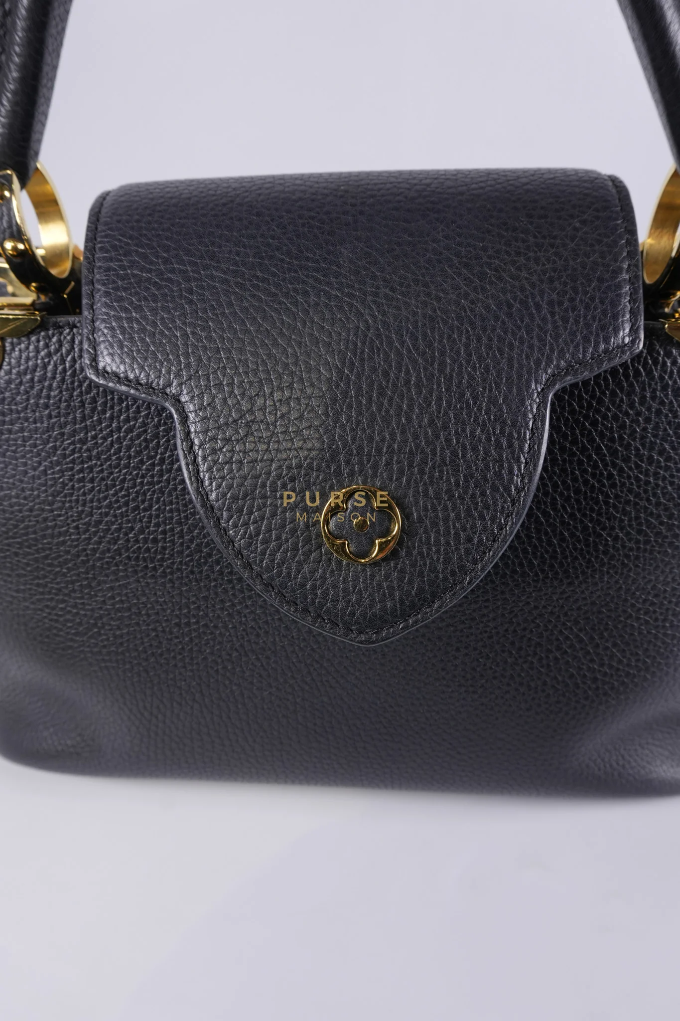Louis Vuitton Capuccines PM Black Taurillon Leather and Gold Hardware - Image 15