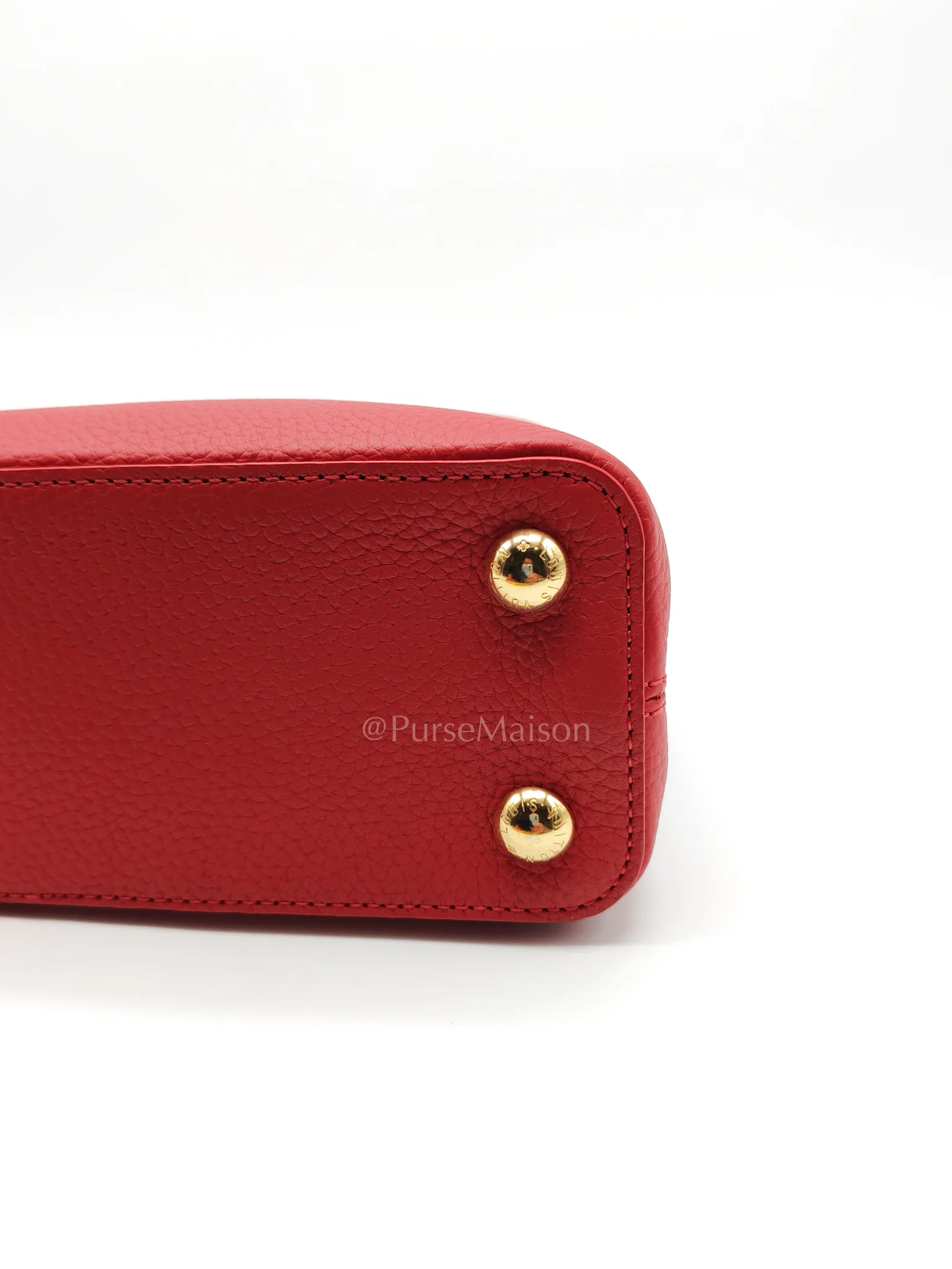 Louis Vuitton Capuccines BB in Red Taurillion Leather Two-Way Bag (Microchip) - Image 11