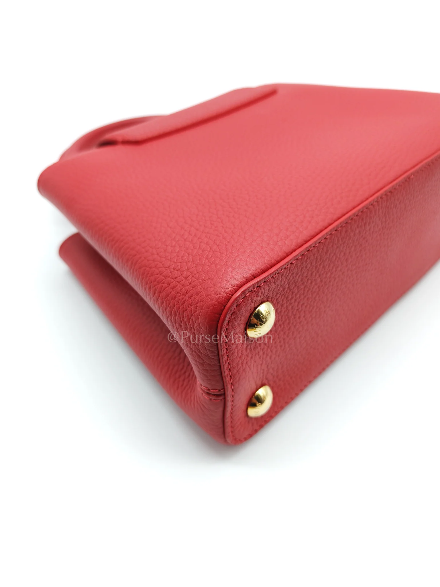 Louis Vuitton Capuccines BB in Red Taurillion Leather Two-Way Bag (Microchip) - Image 12