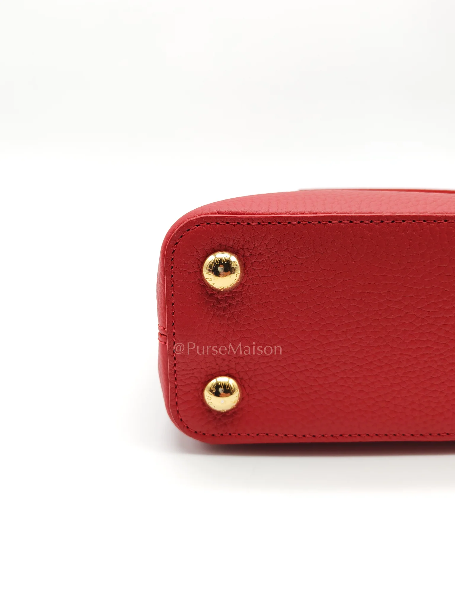 Louis Vuitton Capuccines BB in Red Taurillion Leather Two-Way Bag (Microchip) - Image 13