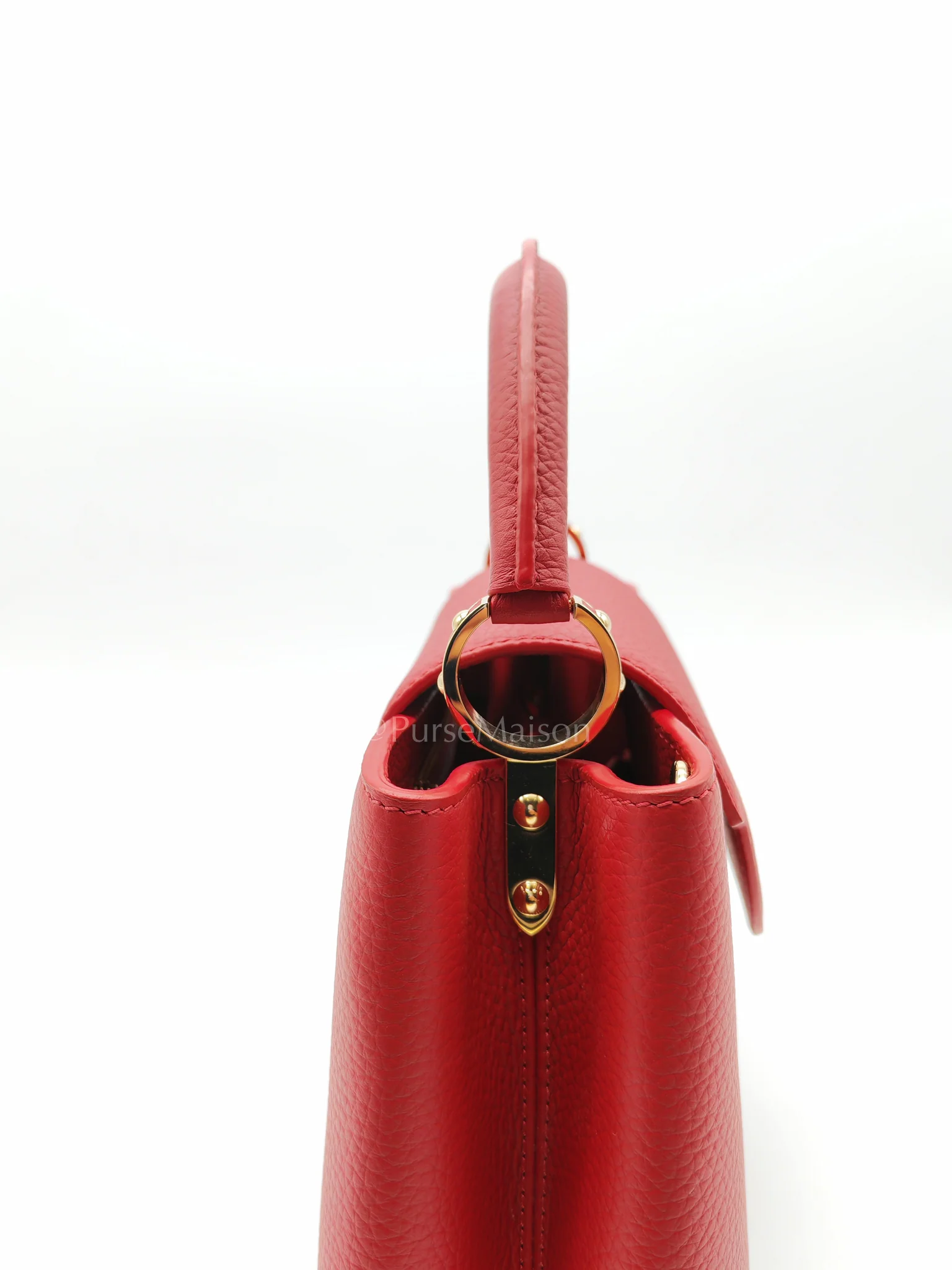 Louis Vuitton Capuccines BB in Red Taurillion Leather Two-Way Bag (Microchip) - Image 18