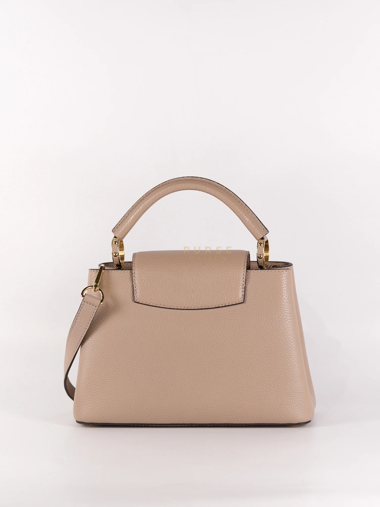 Louis Vuitton Capucines BB in Galet Taurillon Calfskin Leather (Microchip) - Image 4