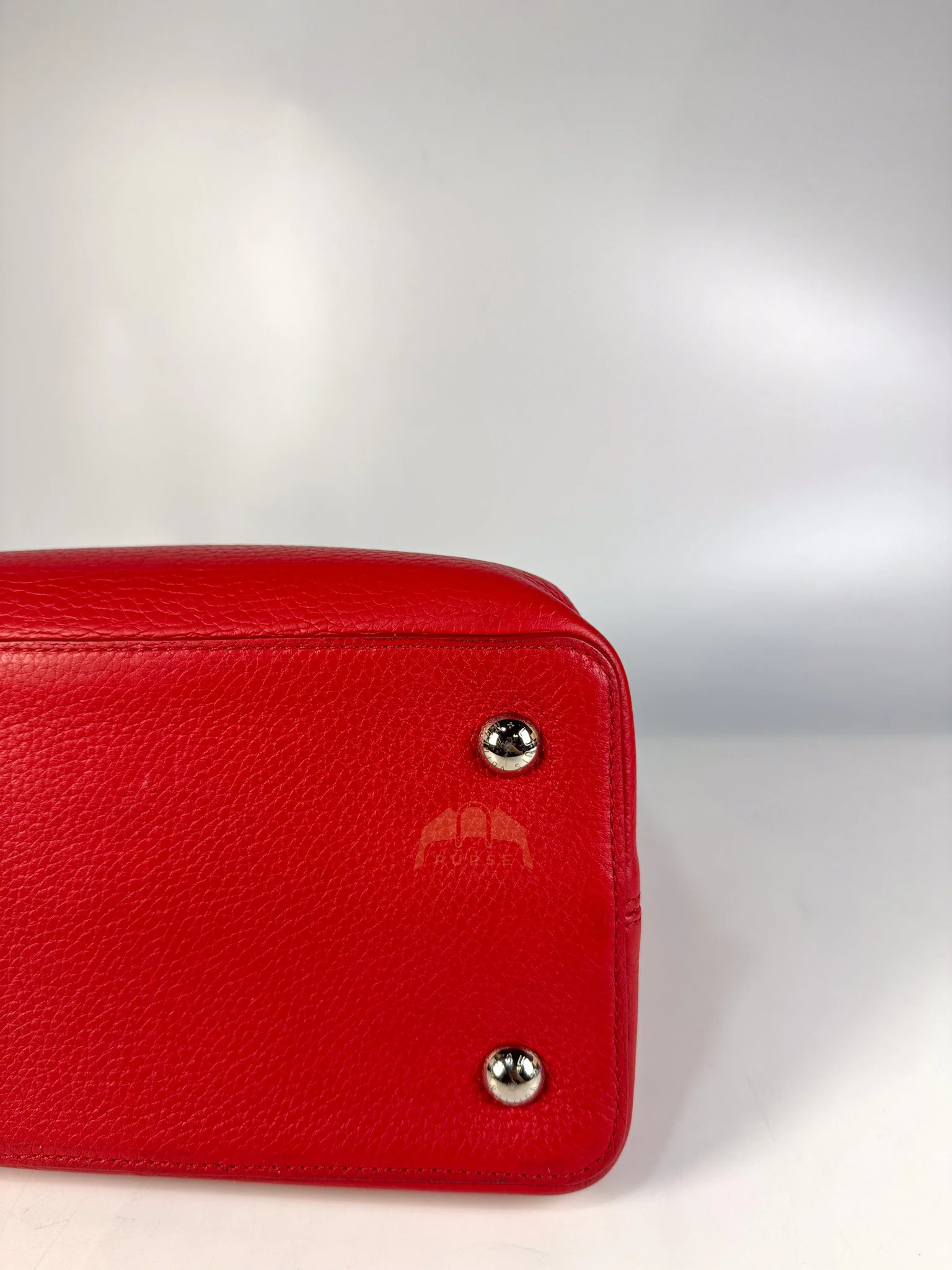 Louis Vuitton Capucines GM Red Python Handle Taurillon Clemence Leather Handbag (Date Code: MI1185) - Image 12