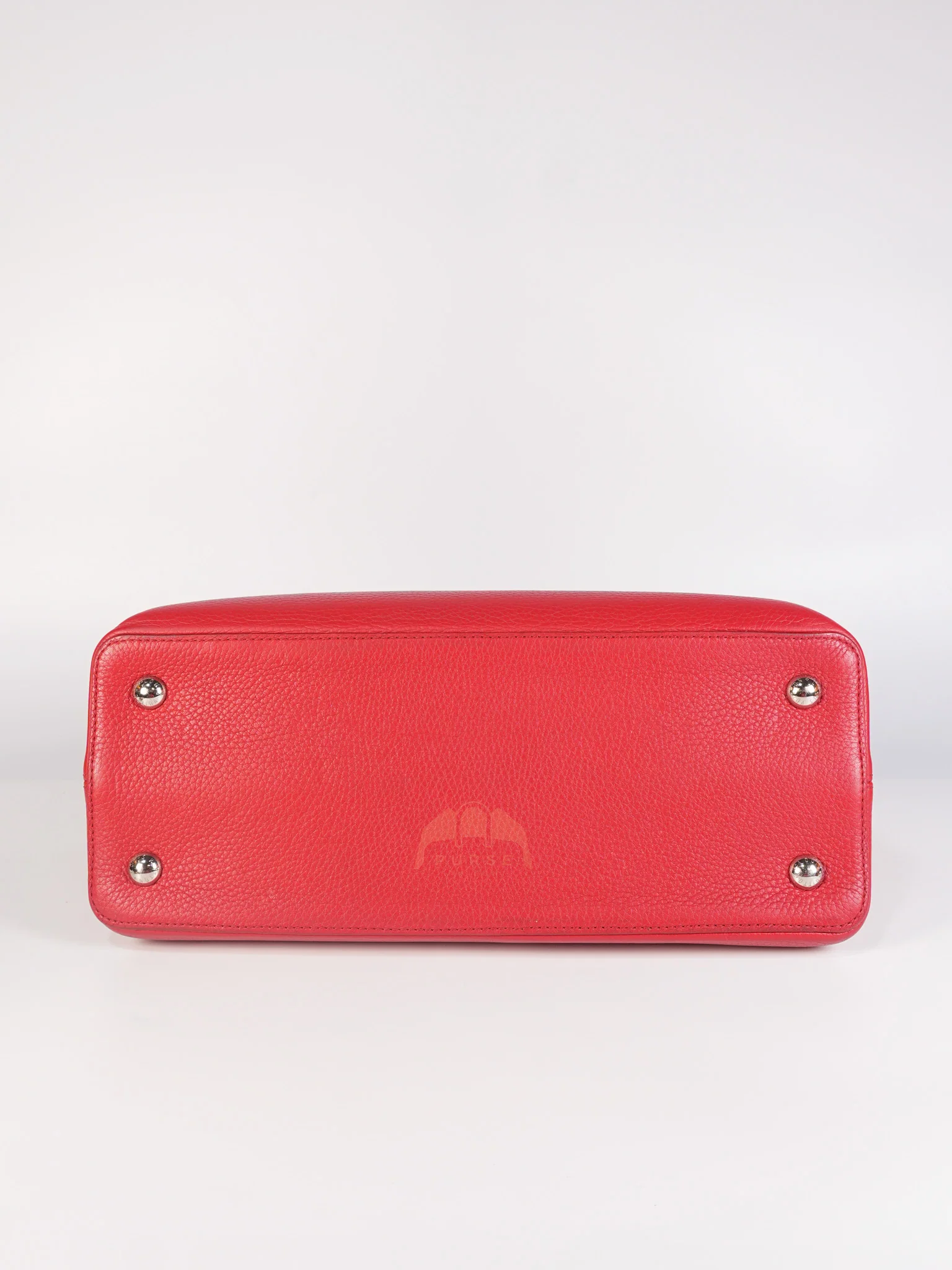 Louis Vuitton Capucines GM Red Python Handle Taurillon Clemence Leather Handbag (Date Code: MI1185) - Image 7