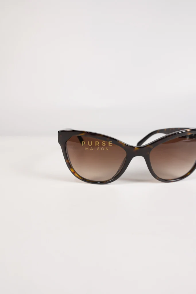 Prada Cat Eye Sunglasses SPR 15V in Black/Brown Tortoise - Image 8