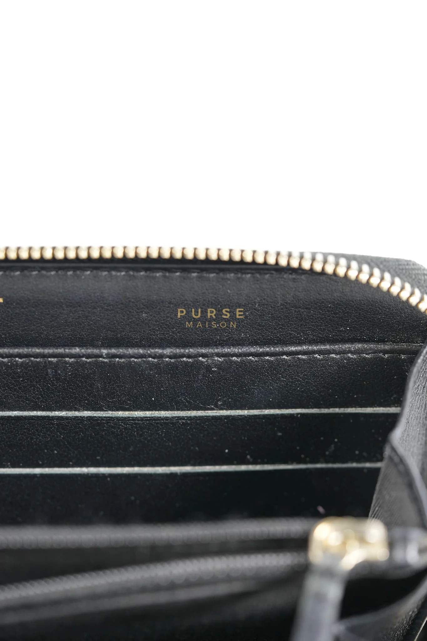Chanel CC Filigree Long Wallet in Black Caviar Leather & Light Gold Hardware Series 26 - Image 28