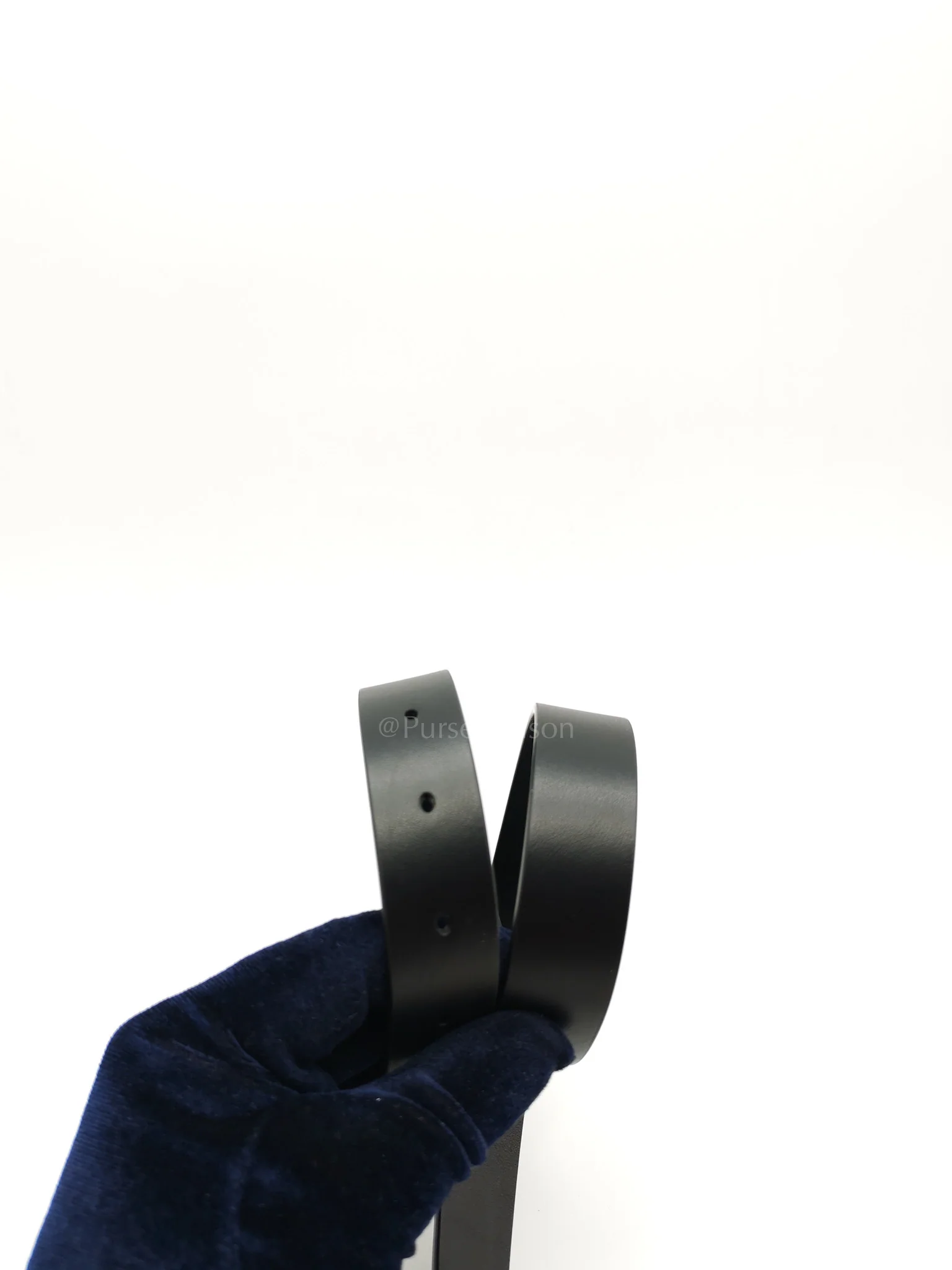 Christian Dior CD Cut Logo Buckle Belt Black Leather 80cm - Image 5