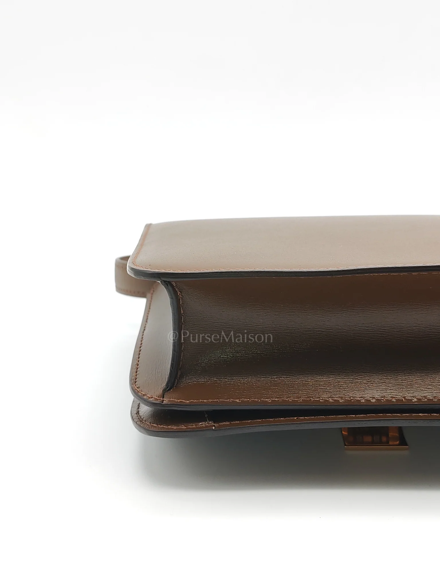 Celine Classic Box in Brown Smooth Calfskin Leather Shoulder Bag - Image 13