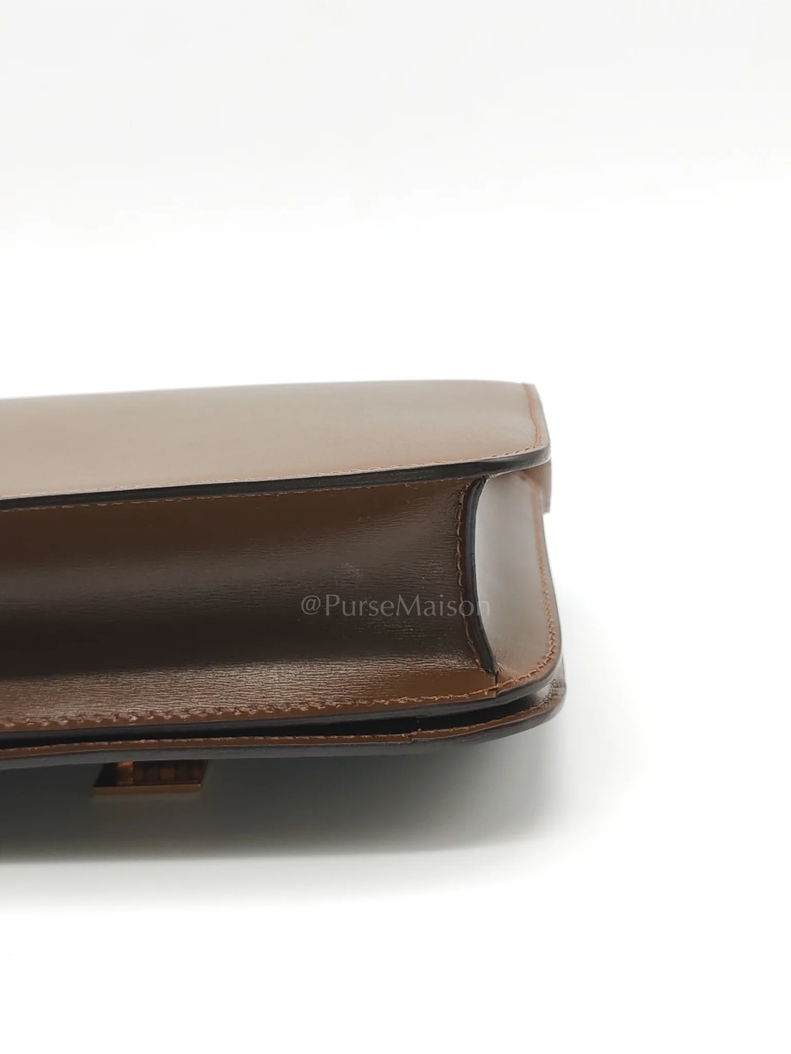 Celine Classic Box in Brown Smooth Calfskin Leather Shoulder Bag - Image 15