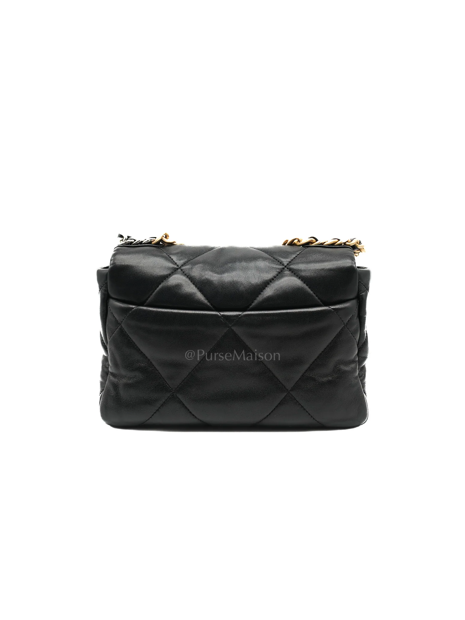 Chanel 19 Small in Black Quilted Lambskin Leather and Mixed hardware Series 30 - Image 4