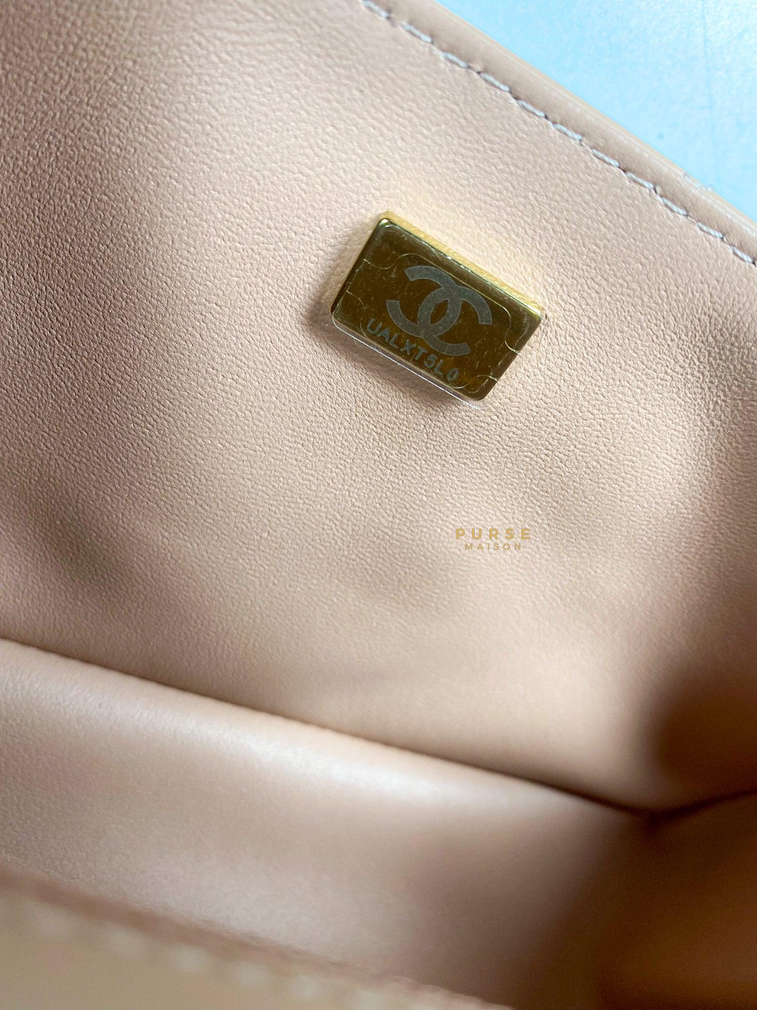 Chanel Chanel 2.55 Mini Reissue Salmon distressed calfskin & Aged Gold Hardware (Microchip) - Image 17