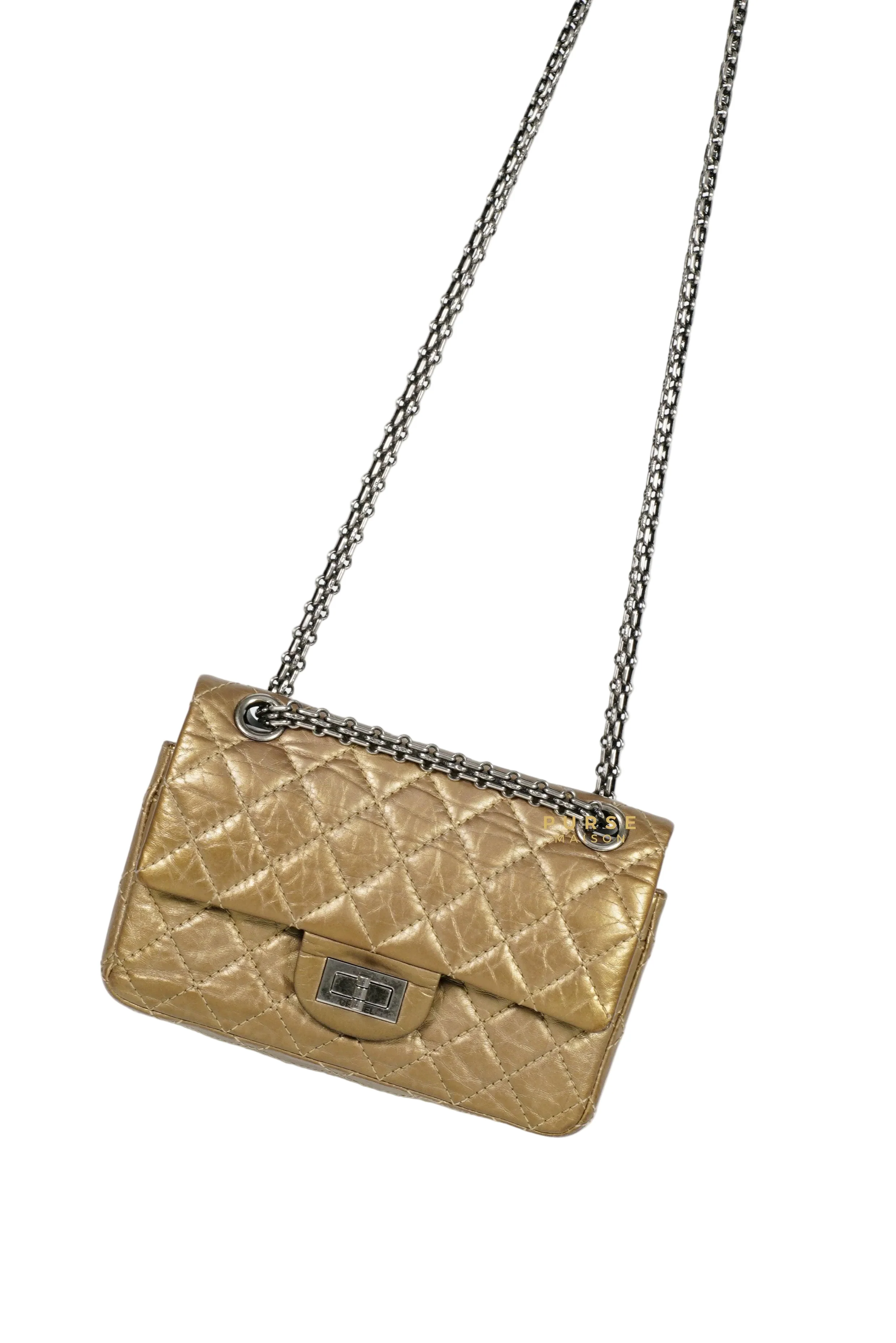 Chanel Chanel 2.55 Mini Reissue Double flap Bronze Aged Calfskin & Ruthenium Hardware (Series 16) - Image 3