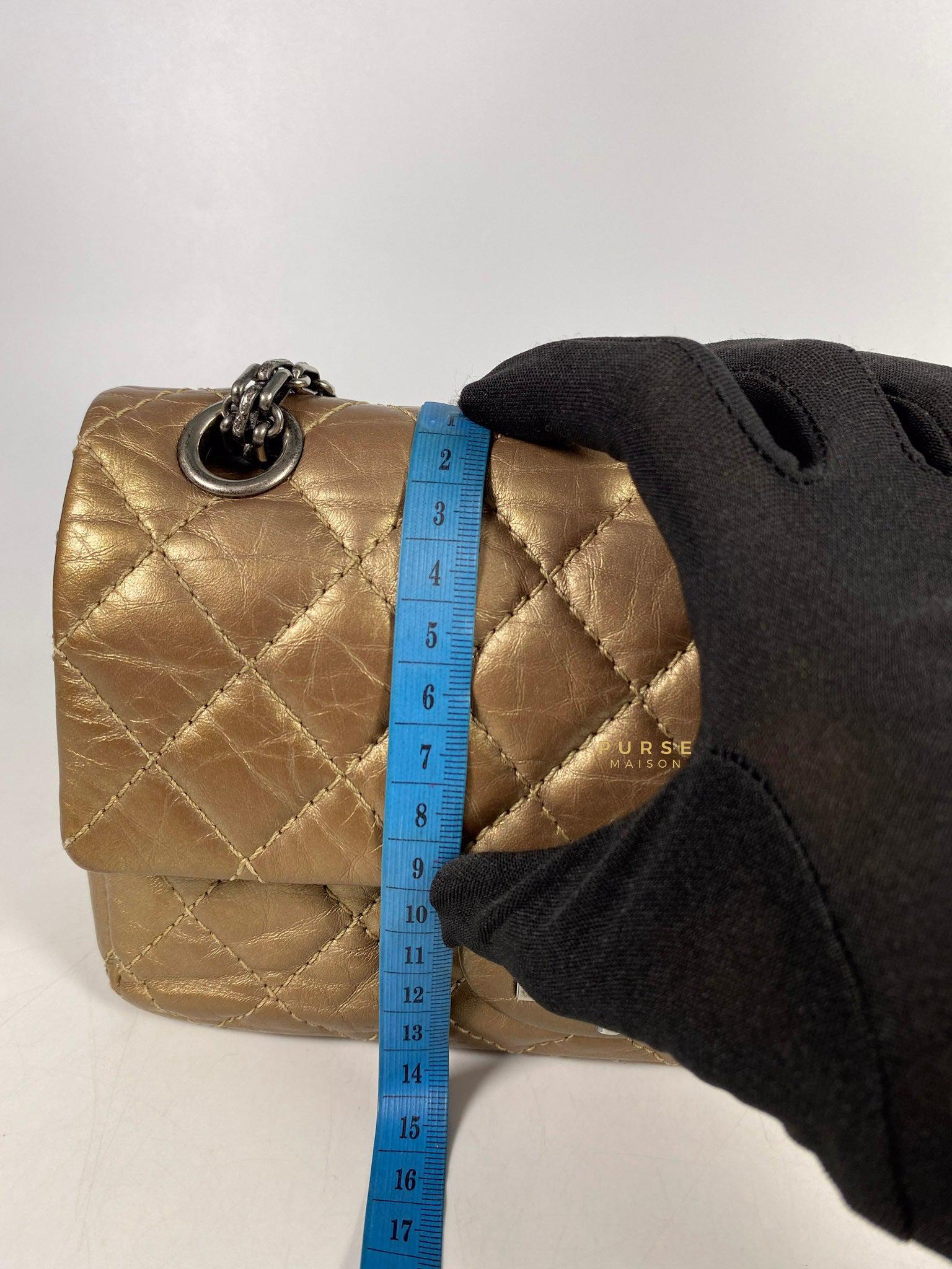 Chanel Chanel 2.55 Mini Reissue Double flap Bronze Aged Calfskin & Ruthenium Hardware (Series 16) - Image 33