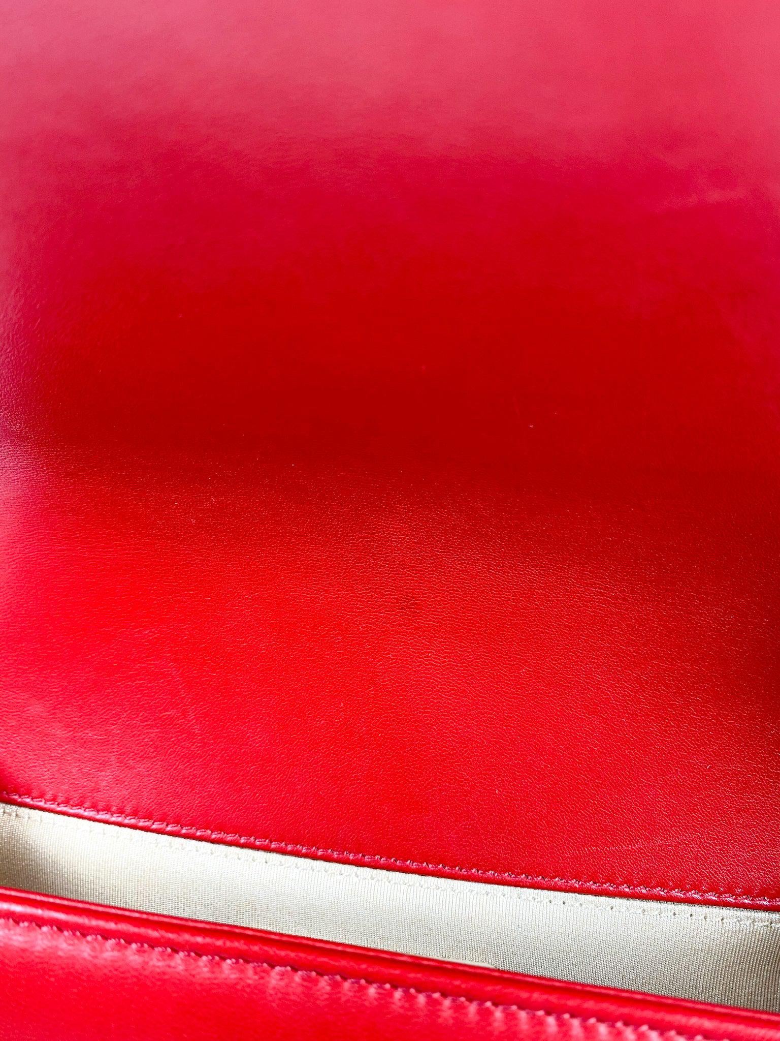 Chanel Chanel Boy Red Studded Chevron Old Medium Limited Edition Calfskin Series 23 - Image 16