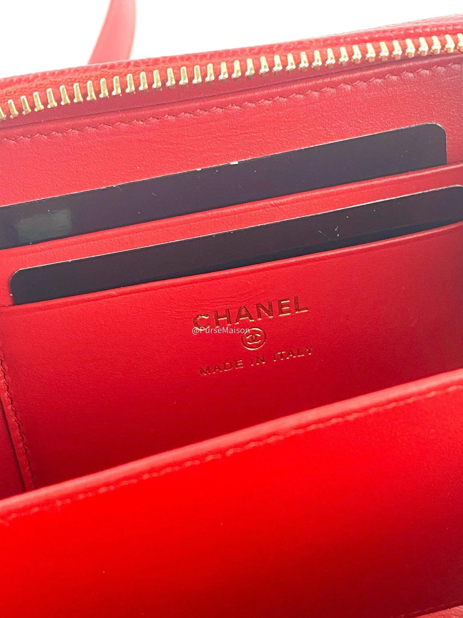 Chanel Chanel Filigree Vanity Clutch Quilted Caviar and Aged gold hardware series 25 (year 2018) - Image 14