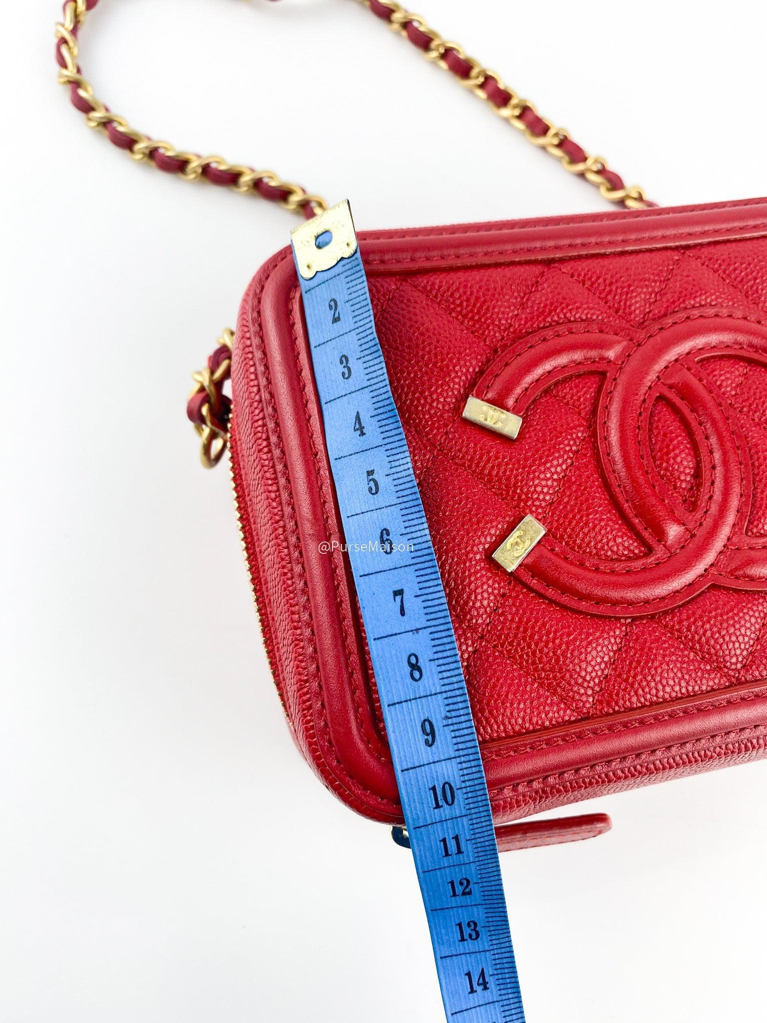 Chanel Chanel Filigree Vanity Clutch Quilted Caviar and Aged gold hardware series 25 (year 2018) - Image 22