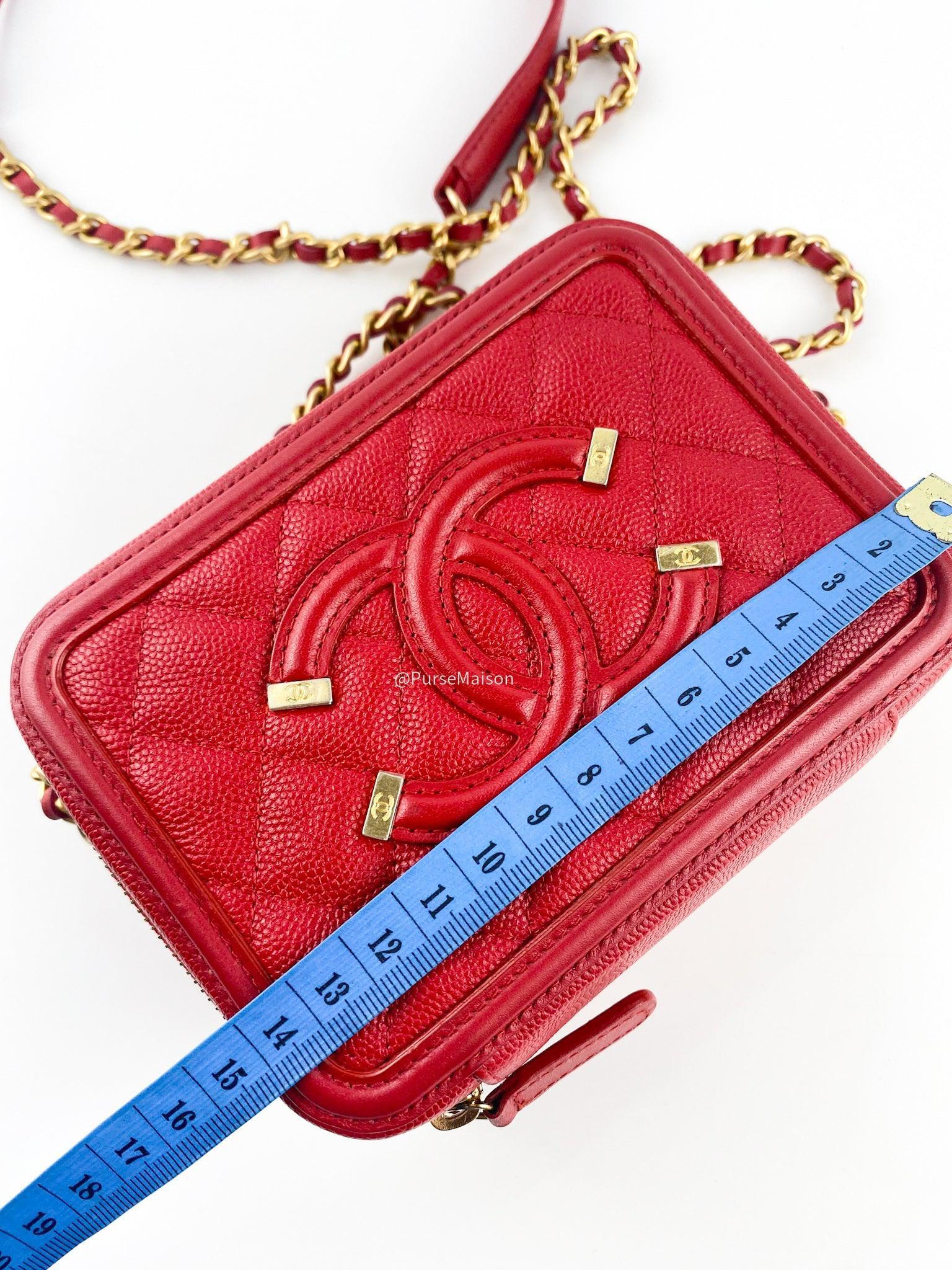 Chanel Chanel Filigree Vanity Clutch Quilted Caviar and Aged gold hardware series 25 (year 2018) - Image 23