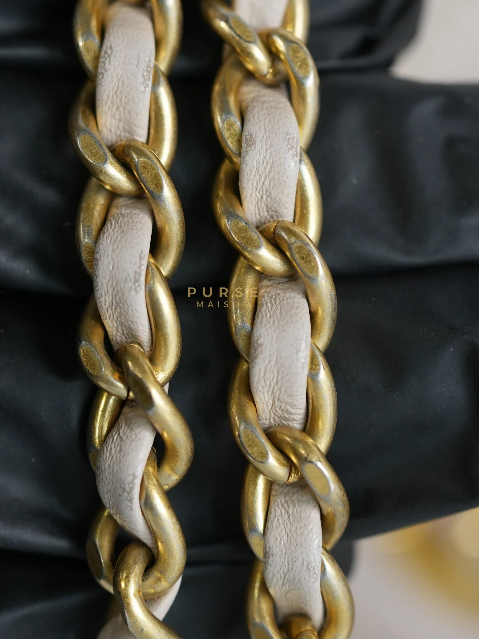 Chanel Mini Rectangle Pearl Crush in Light Purplish Gray Lambskin Leather and Aged Gold Hardware (Microchip) - Image 36