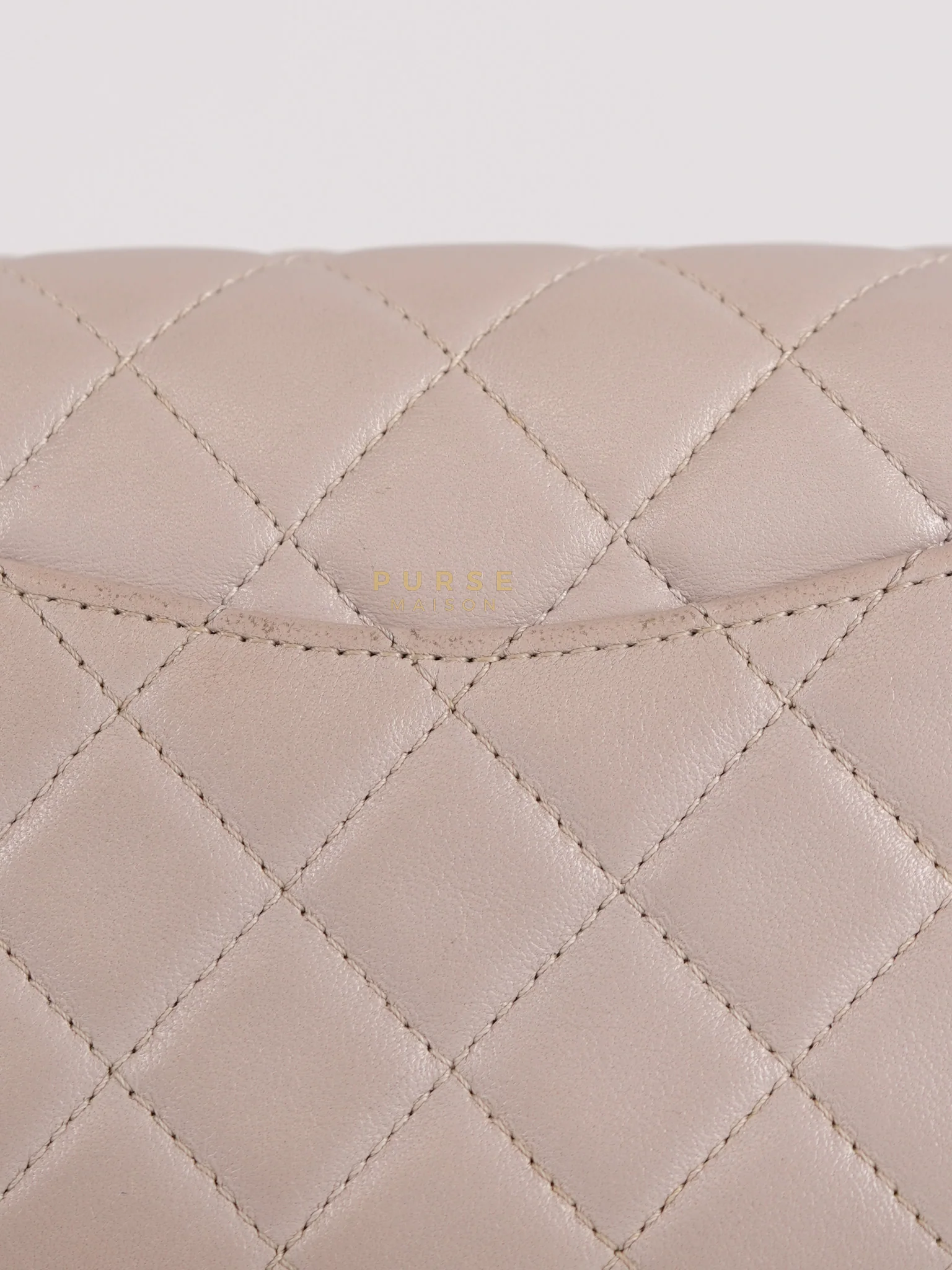 Chanel Mini Rectangle Pearl Crush in Light Purplish Gray Lambskin Leather and Aged Gold Hardware (Microchip) - Image 58