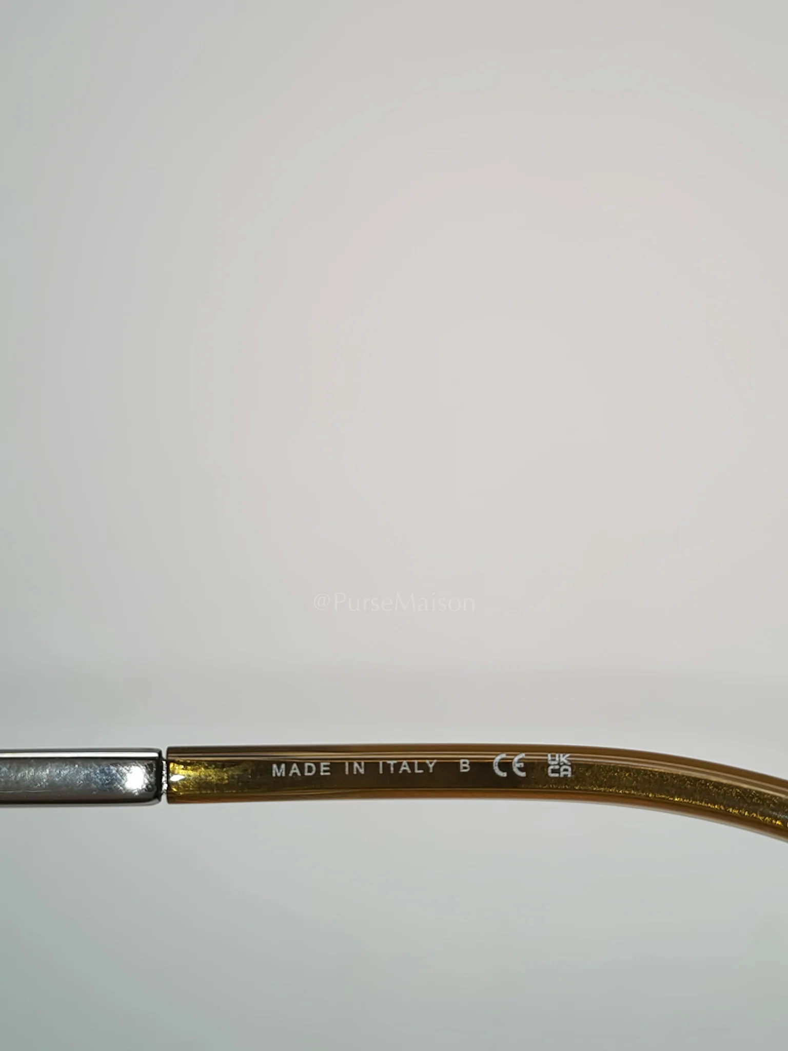 Chanel Oval Acetate & Metal Olive and Dark Brown Lens Sunglasses - Image 16