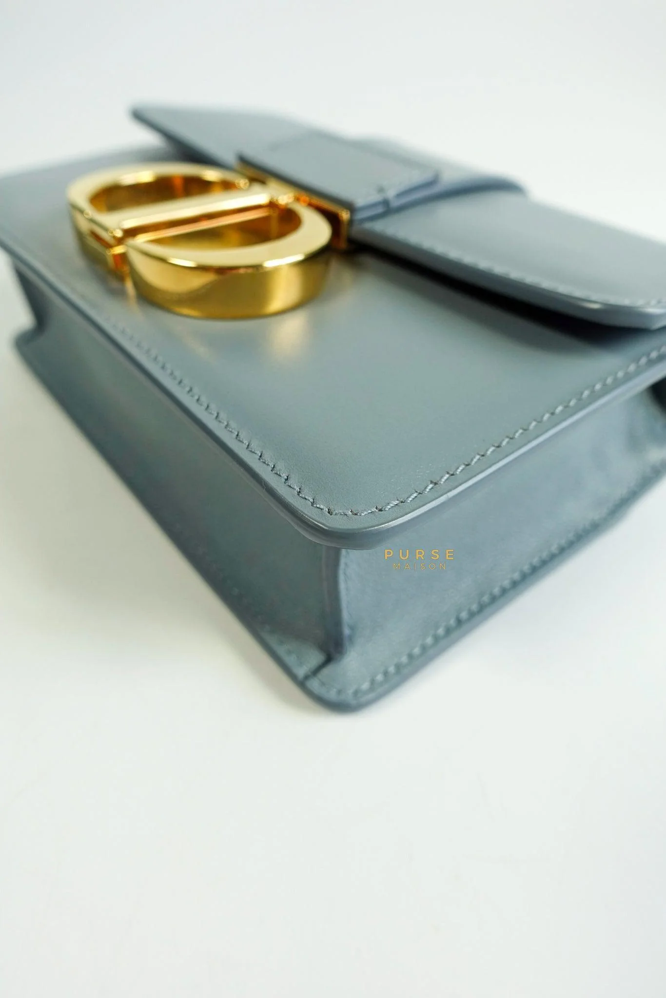 Christian Dior Christian Dior Micro 30 Montaigne Blue Gray Calfskin Bag - Image 10