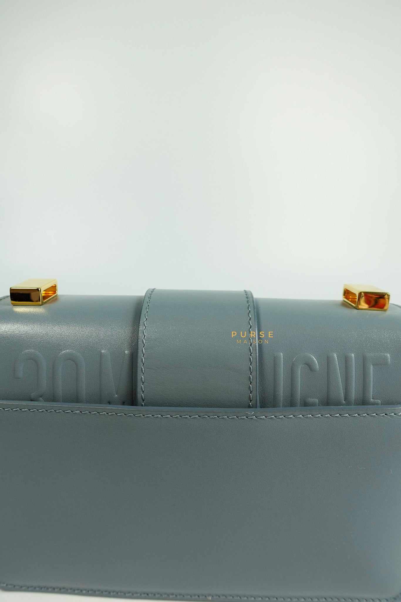 Christian Dior Christian Dior Micro 30 Montaigne Blue Gray Calfskin Bag - Image 14