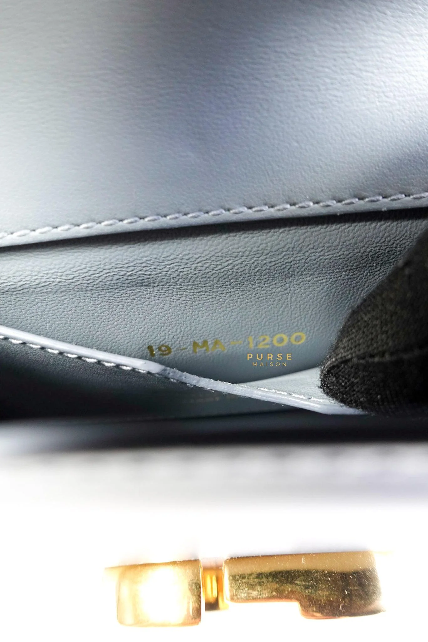 Christian Dior Christian Dior Micro 30 Montaigne Blue Gray Calfskin Bag - Image 20