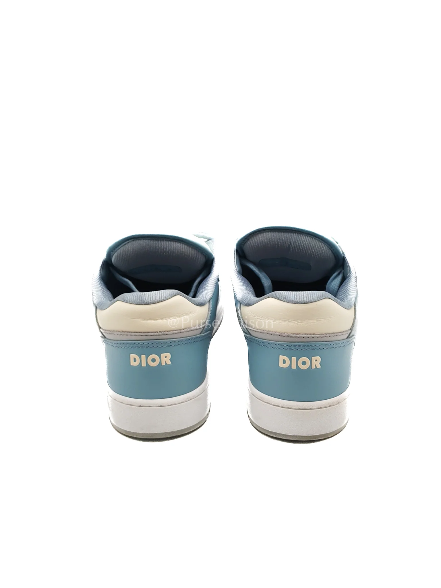 Christian Dior B-27 Low Top Sneaker Light Blue and Cream Size 41 EU (26 cm) - Image 5