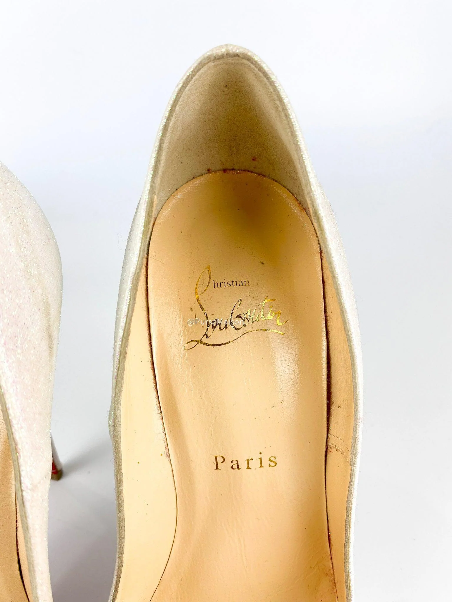 Christian Louboutin Christian Louboutin So Kate 120 Glitter Mini Glaciern(Size 38 EUR) - Image 10