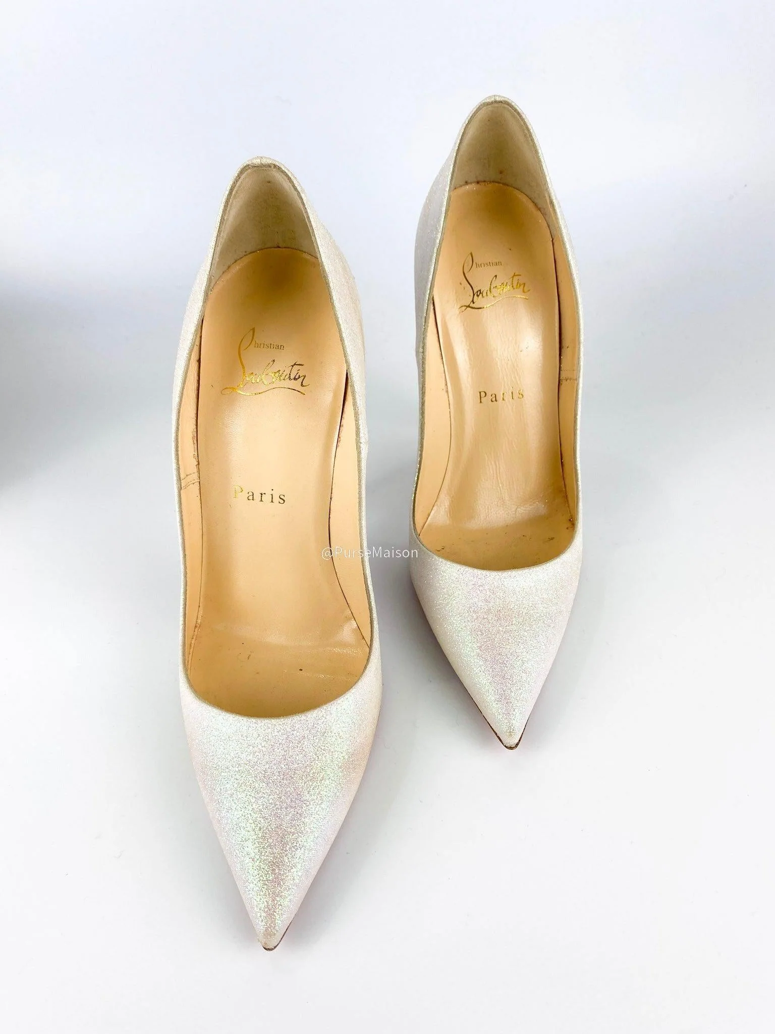 Christian Louboutin Christian Louboutin So Kate 120 Glitter Mini Glaciern(Size 38 EUR) - Image 3