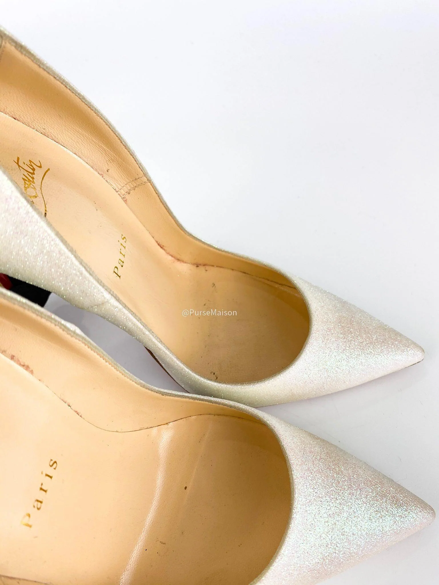 Christian Louboutin Christian Louboutin So Kate 120 Glitter Mini Glaciern(Size 38 EUR) - Image 7