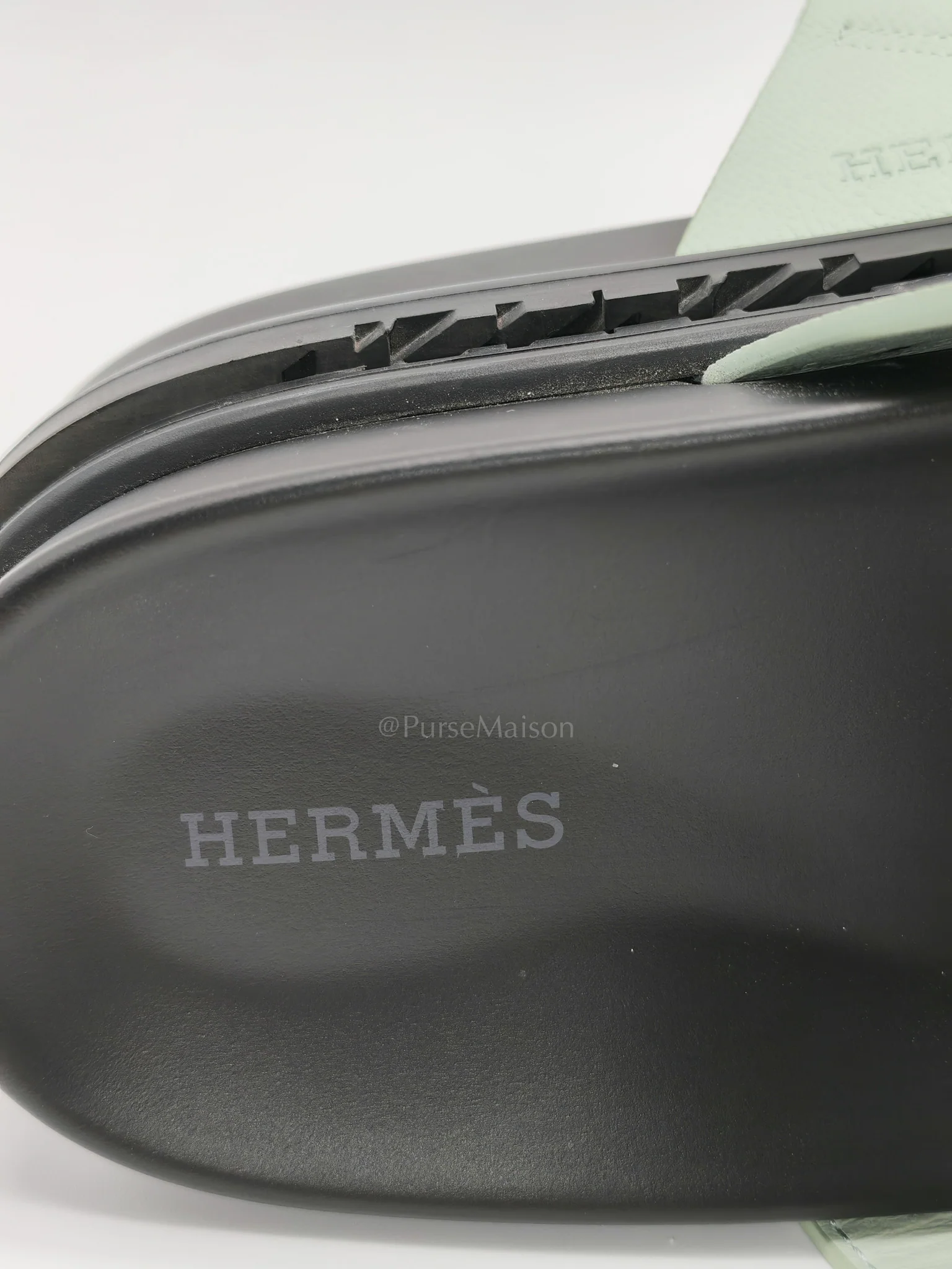 Hermes Chypre in Vert Jade Green Epsom Leather Size 37 EU (24cm) - Image 11