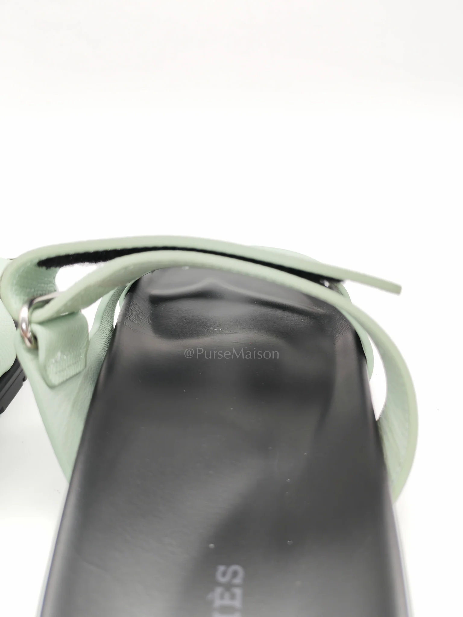 Hermes Chypre in Vert Jade Green Epsom Leather Size 37 EU (24cm) - Image 12