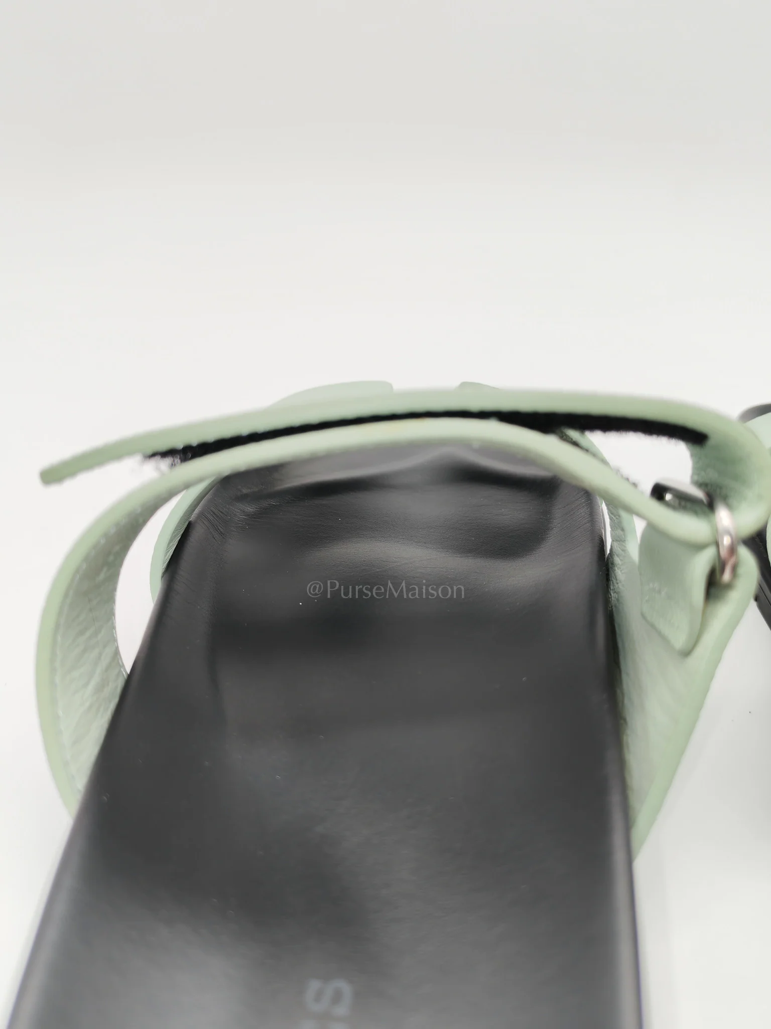 Hermes Chypre in Vert Jade Green Epsom Leather Size 37 EU (24cm) - Image 13