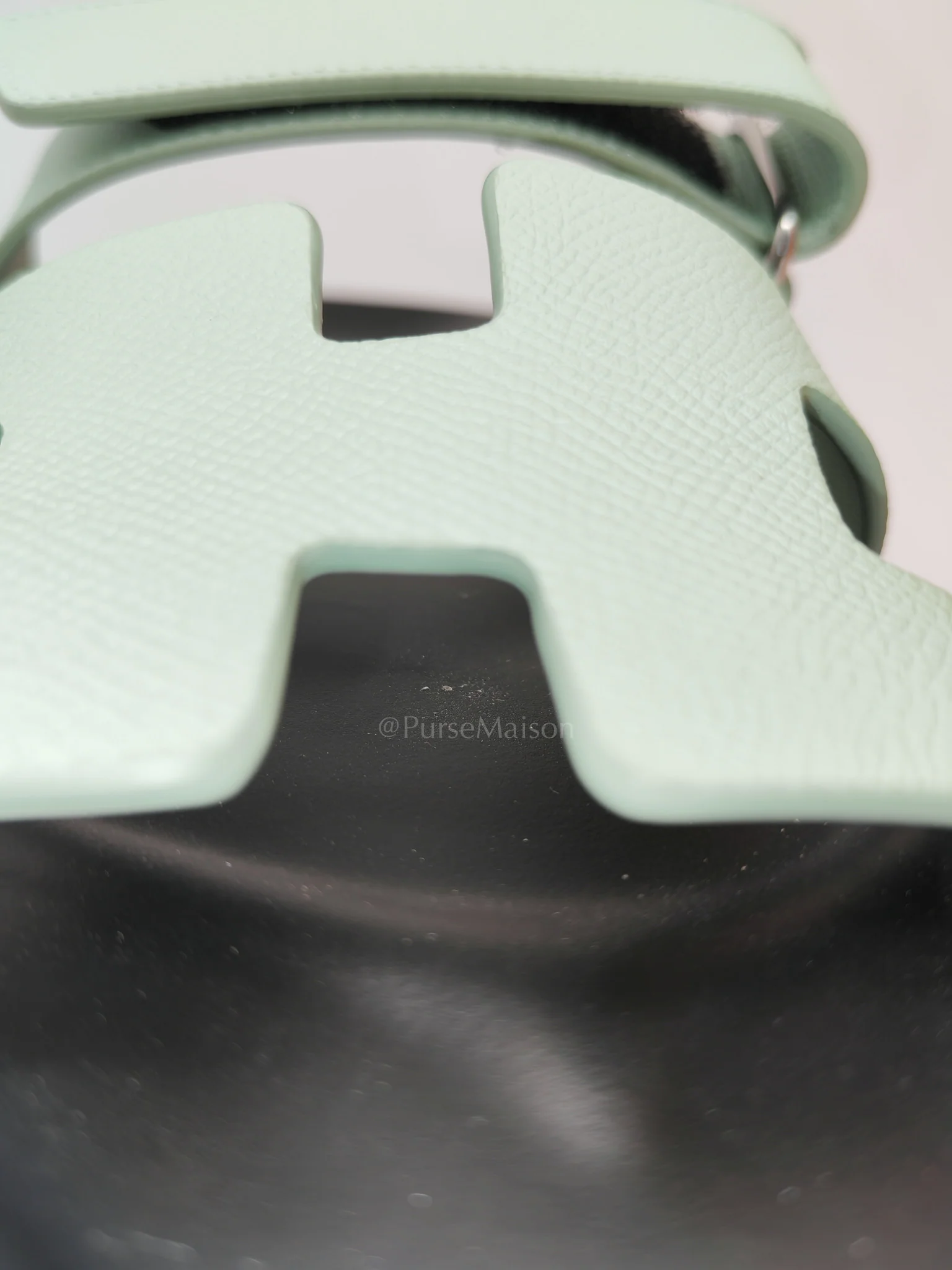 Hermes Chypre in Vert Jade Green Epsom Leather Size 37 EU (24cm) - Image 18