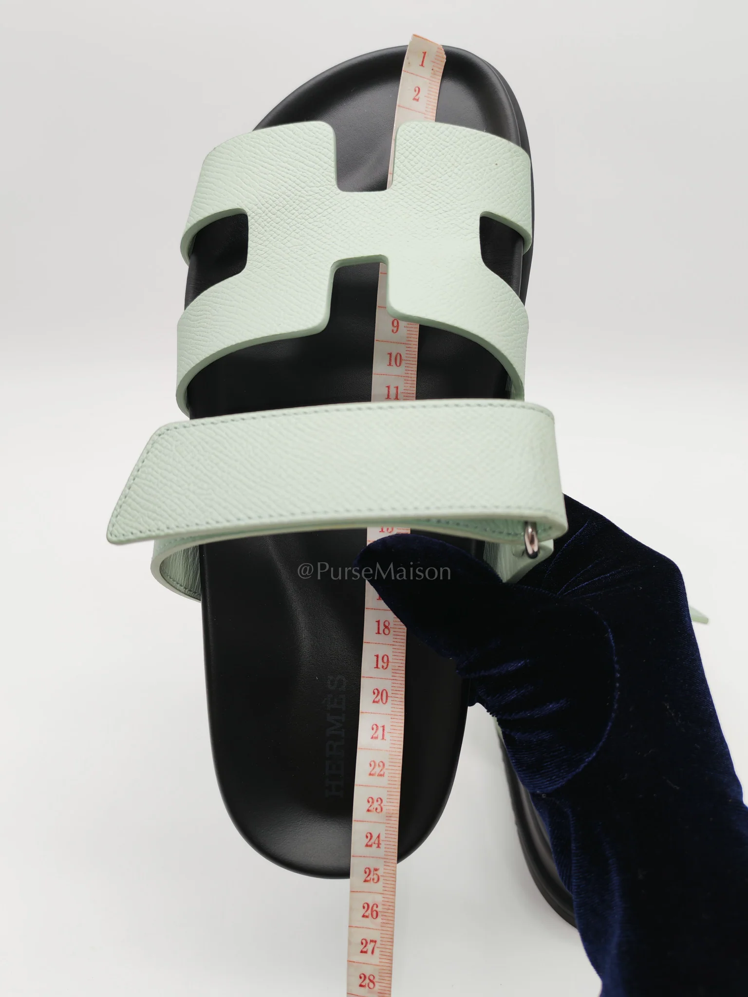 Hermes Chypre in Vert Jade Green Epsom Leather Size 37 EU (24cm) - Image 19