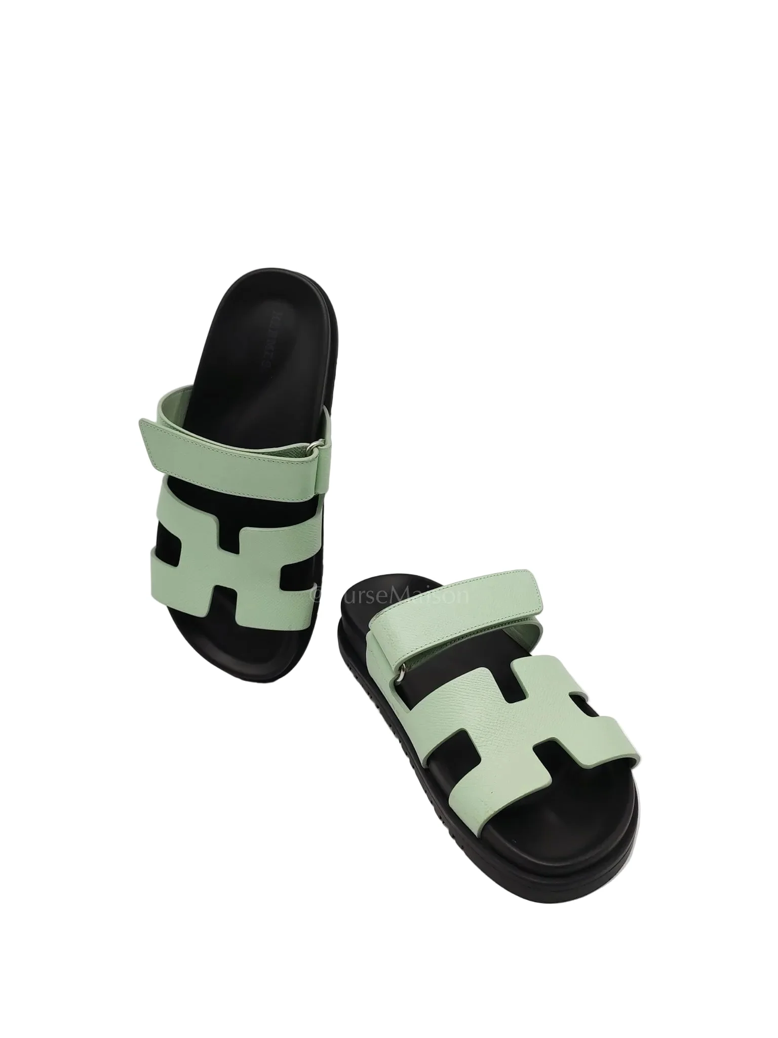 Hermes Chypre in Vert Jade Green Epsom Leather Size 37 EU (24cm) - Image 2