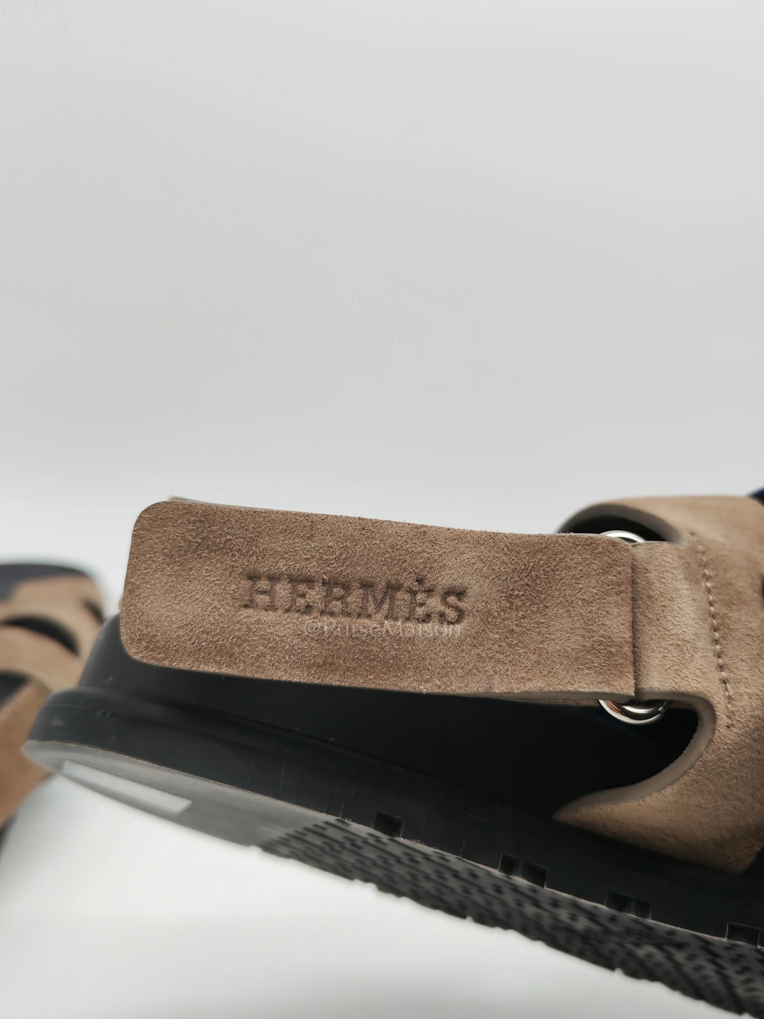 Hermes Chypre in Brown Suede Leather Sandals Size 41 EU (26cm) - Image 15