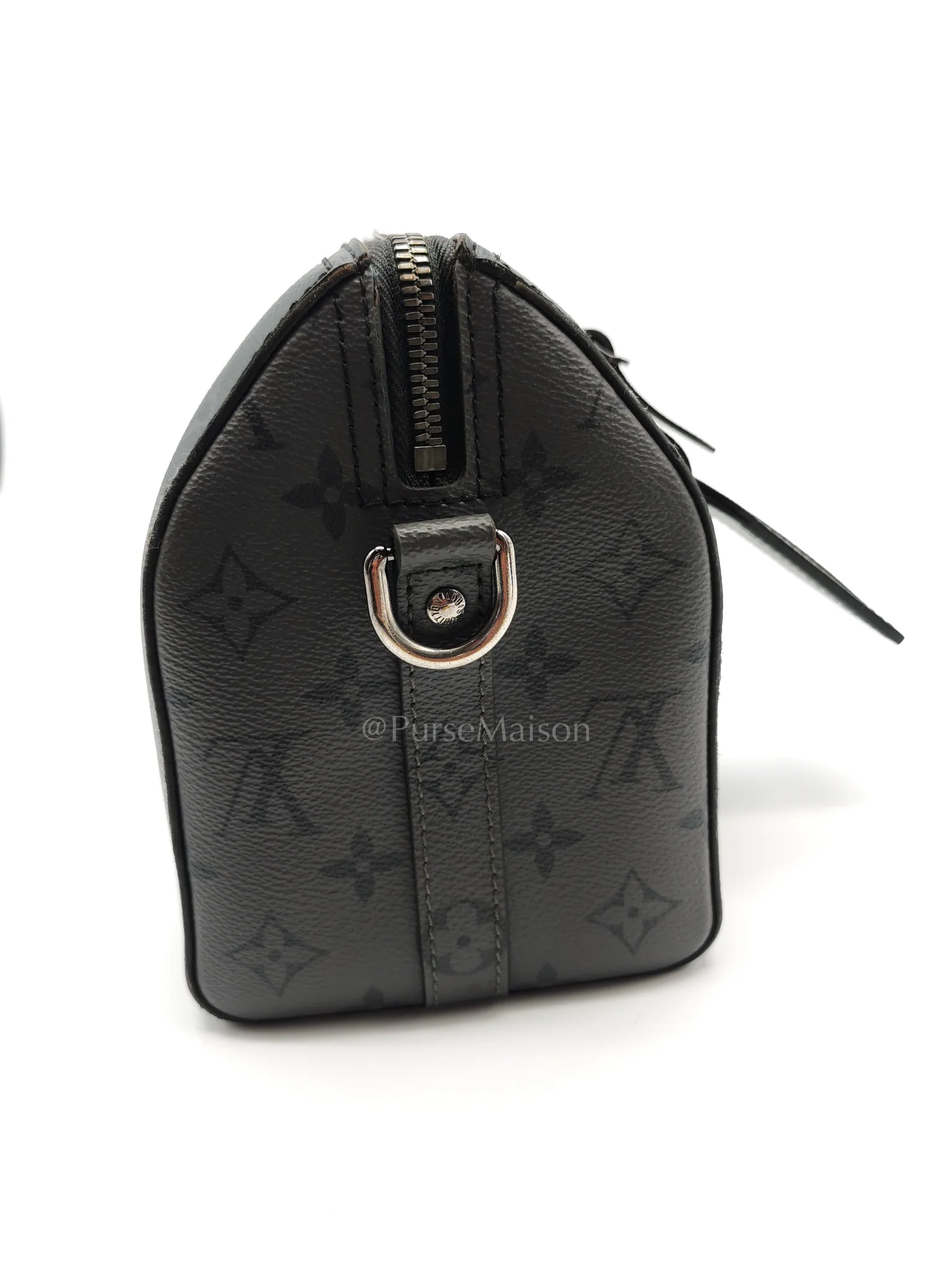 Louis Vuitton City Keepall Shoulder Bag in Monogram Eclipse Canvas (Microchip) - Image 16