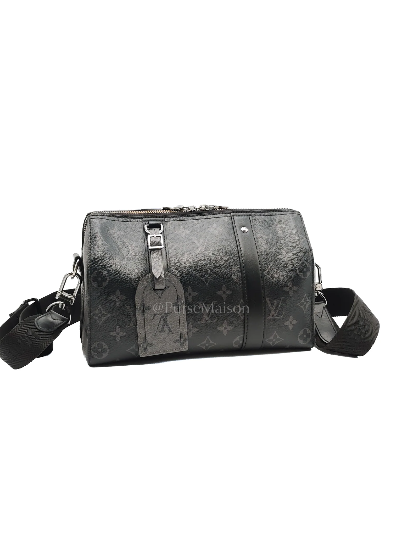 Louis Vuitton City Keepall Shoulder Bag in Monogram Eclipse Canvas (Microchip) - Image 2