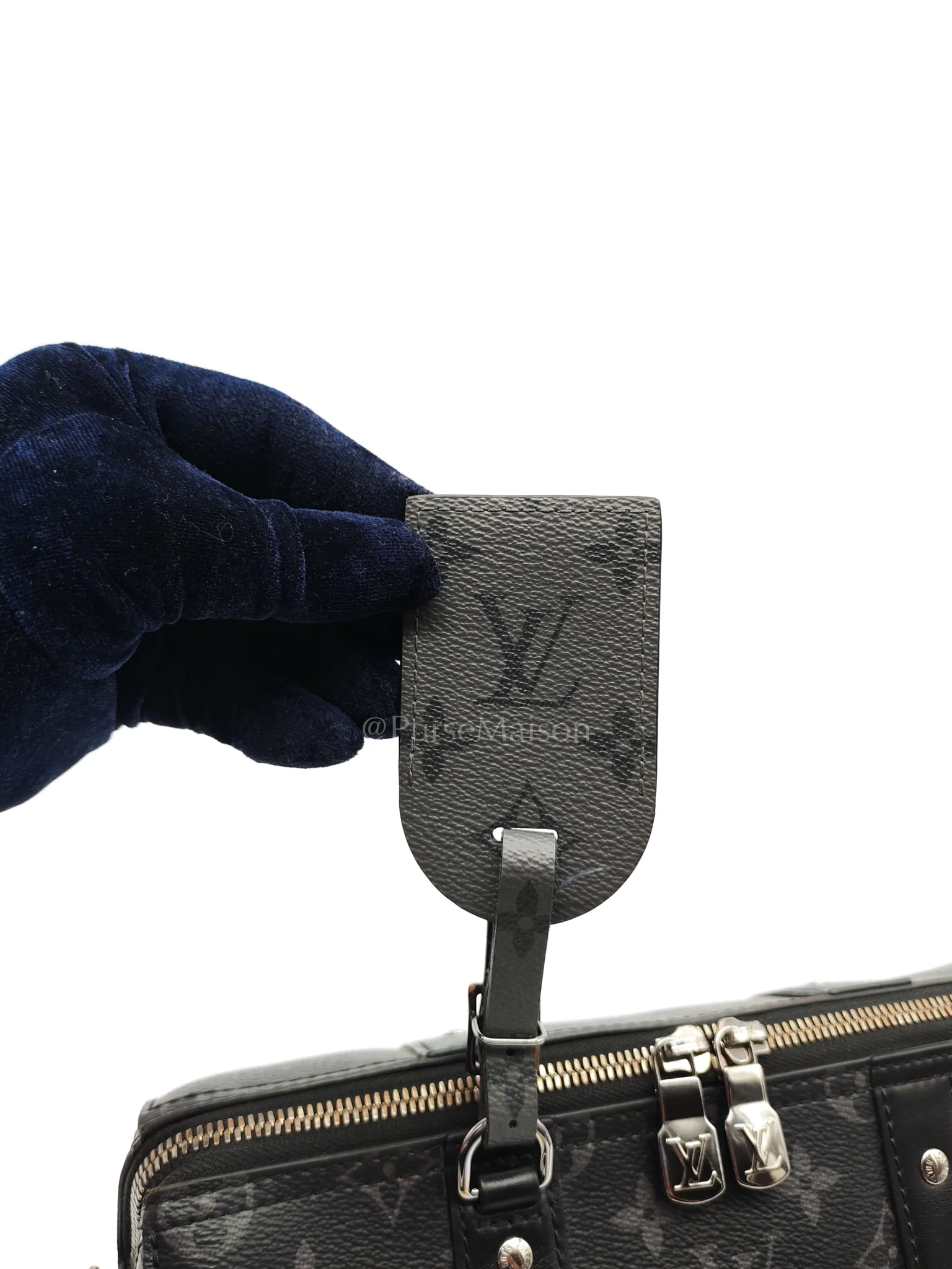 Louis Vuitton City Keepall Shoulder Bag in Monogram Eclipse Canvas (Microchip) - Image 25