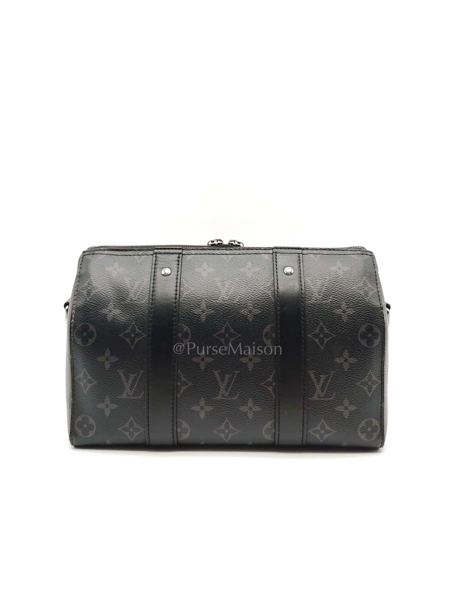 Louis Vuitton City Keepall Shoulder Bag in Monogram Eclipse Canvas (Microchip) - Image 4