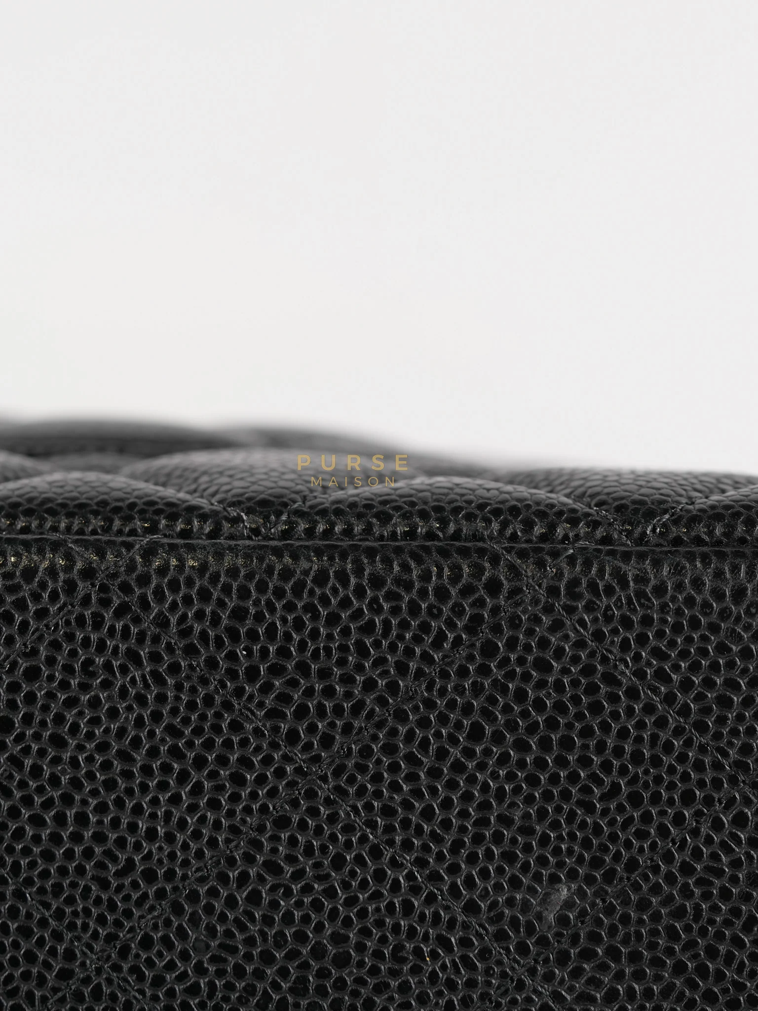 Chanel Classic Double Flap Maxi in Black Caviar Leather & Gold Hardware (Series 19) - Image 12