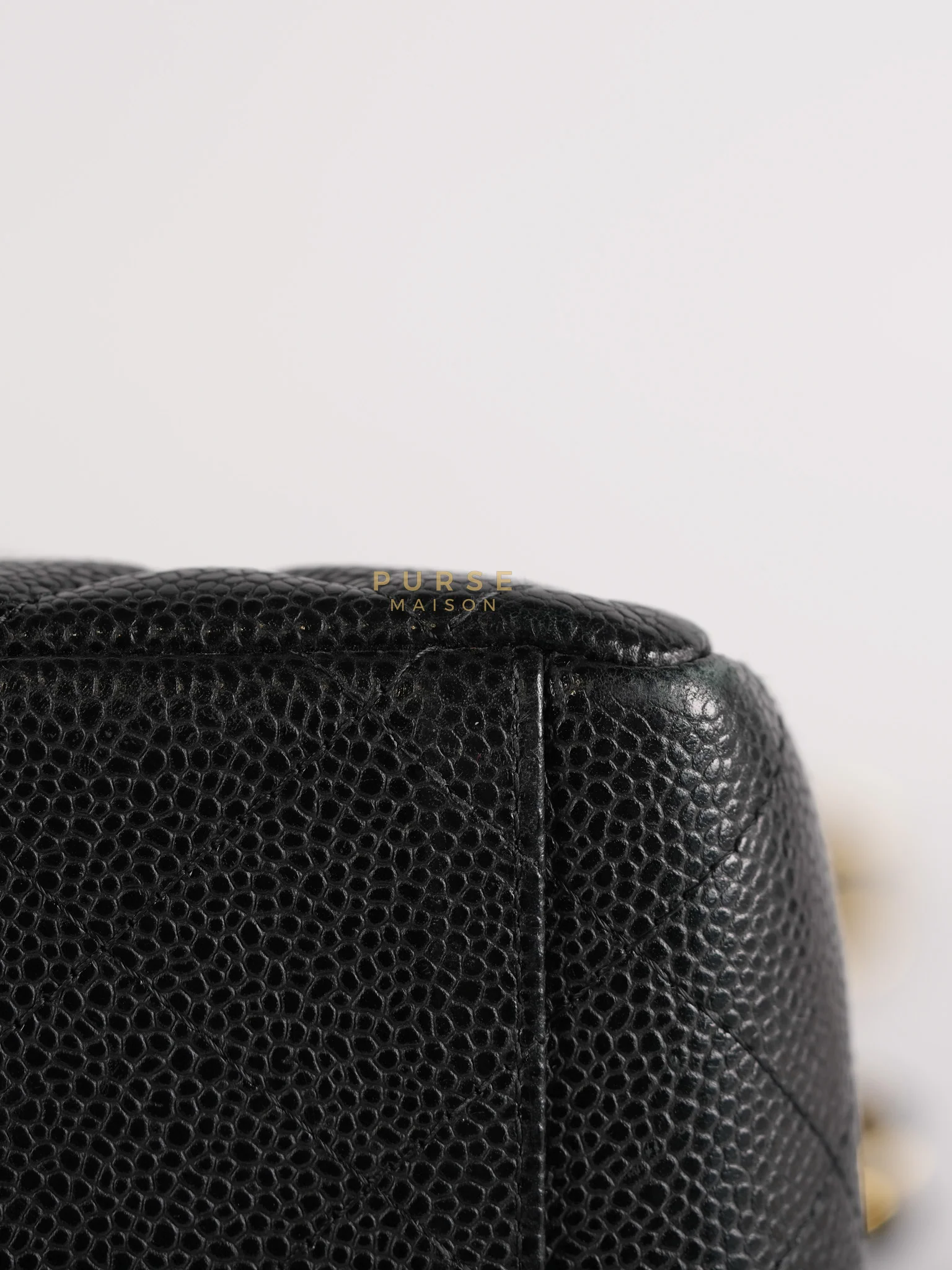 Chanel Classic Double Flap Maxi in Black Caviar Leather & Gold Hardware (Series 19) - Image 13