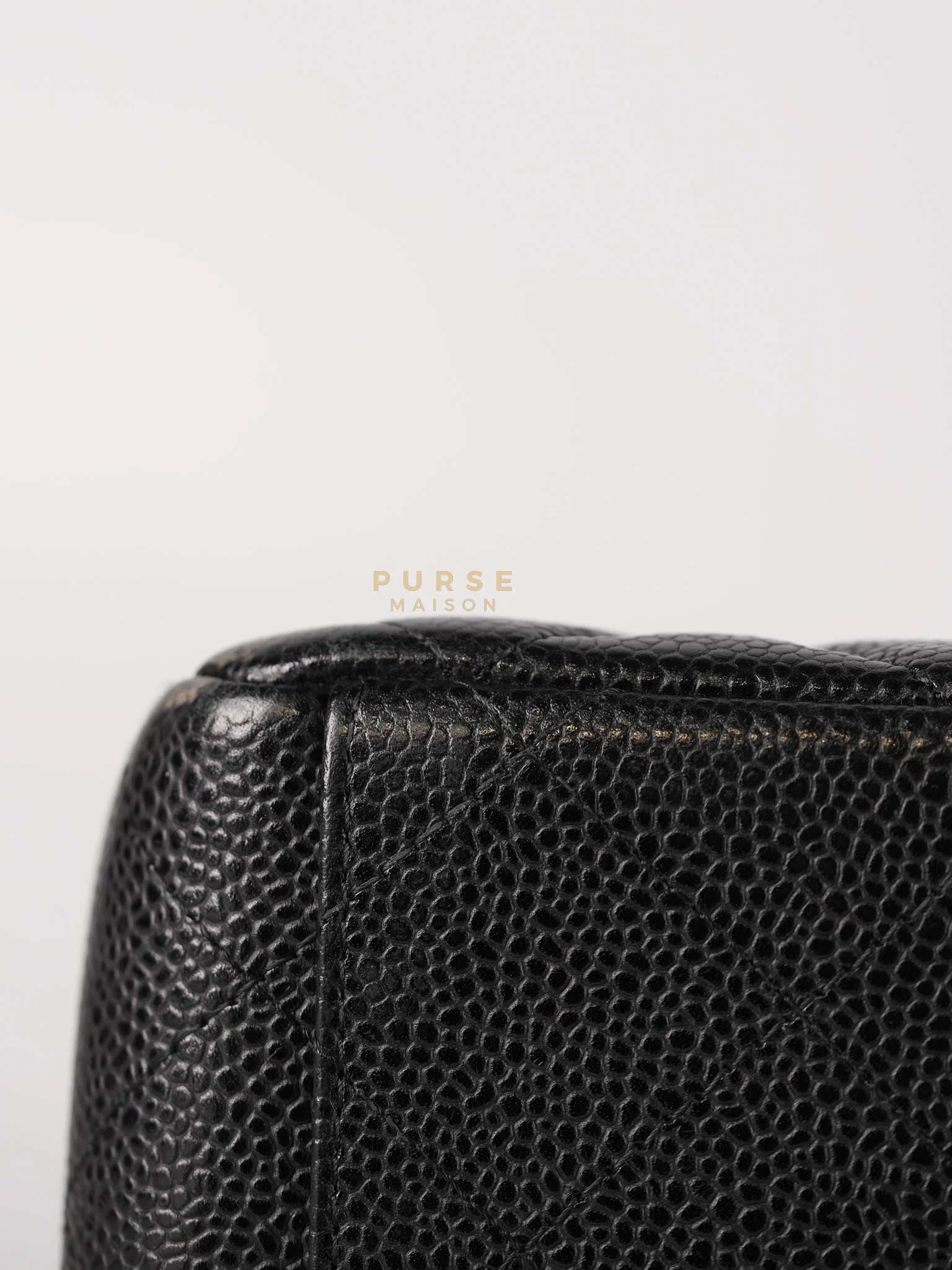 Chanel Classic Double Flap Maxi in Black Caviar Leather & Gold Hardware (Series 19) - Image 16