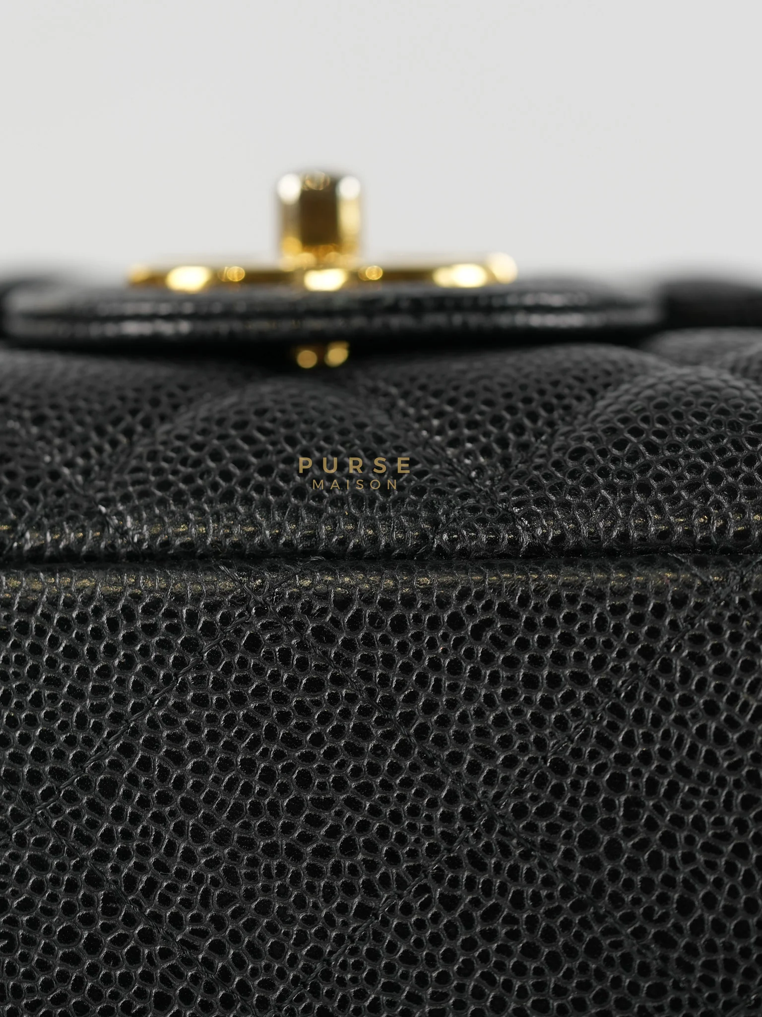 Chanel Classic Double Flap Maxi in Black Caviar Leather & Gold Hardware (Series 19) - Image 18