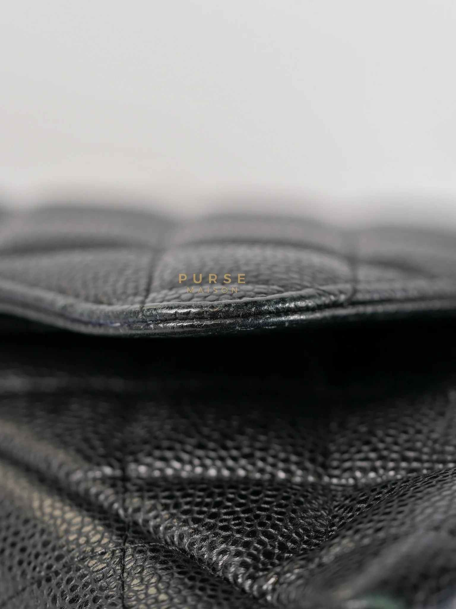 Chanel Classic Double Flap Maxi in Black Caviar Leather & Gold Hardware (Series 19) - Image 25