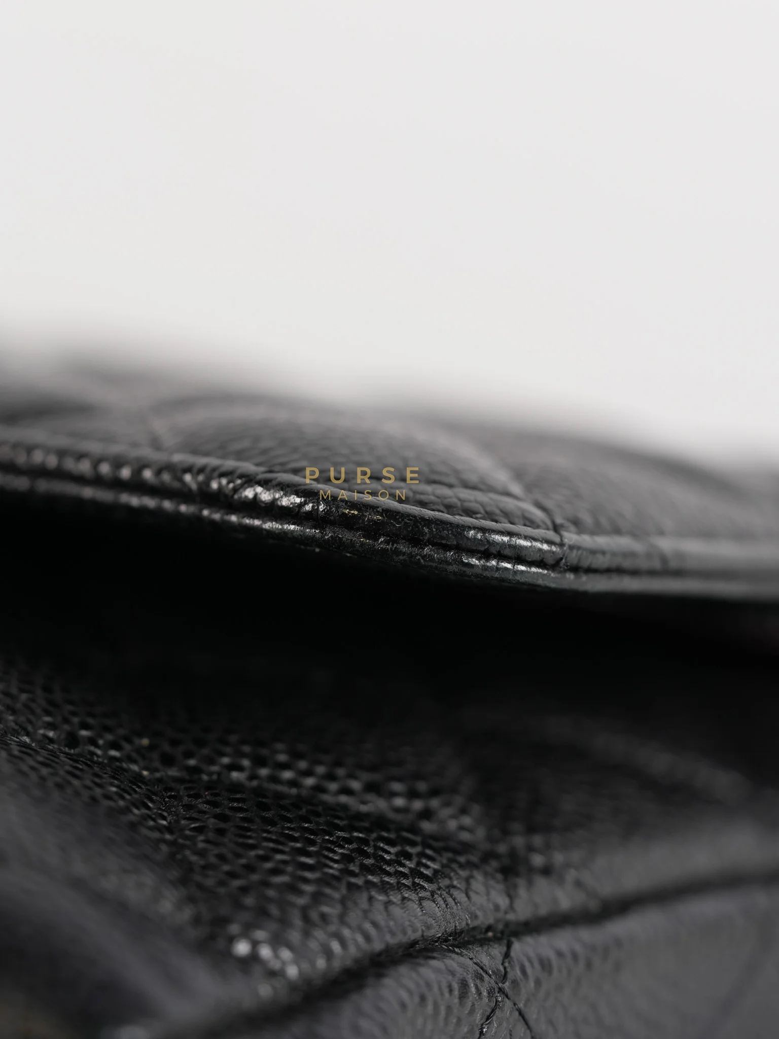 Chanel Classic Double Flap Maxi in Black Caviar Leather & Gold Hardware (Series 19) - Image 26
